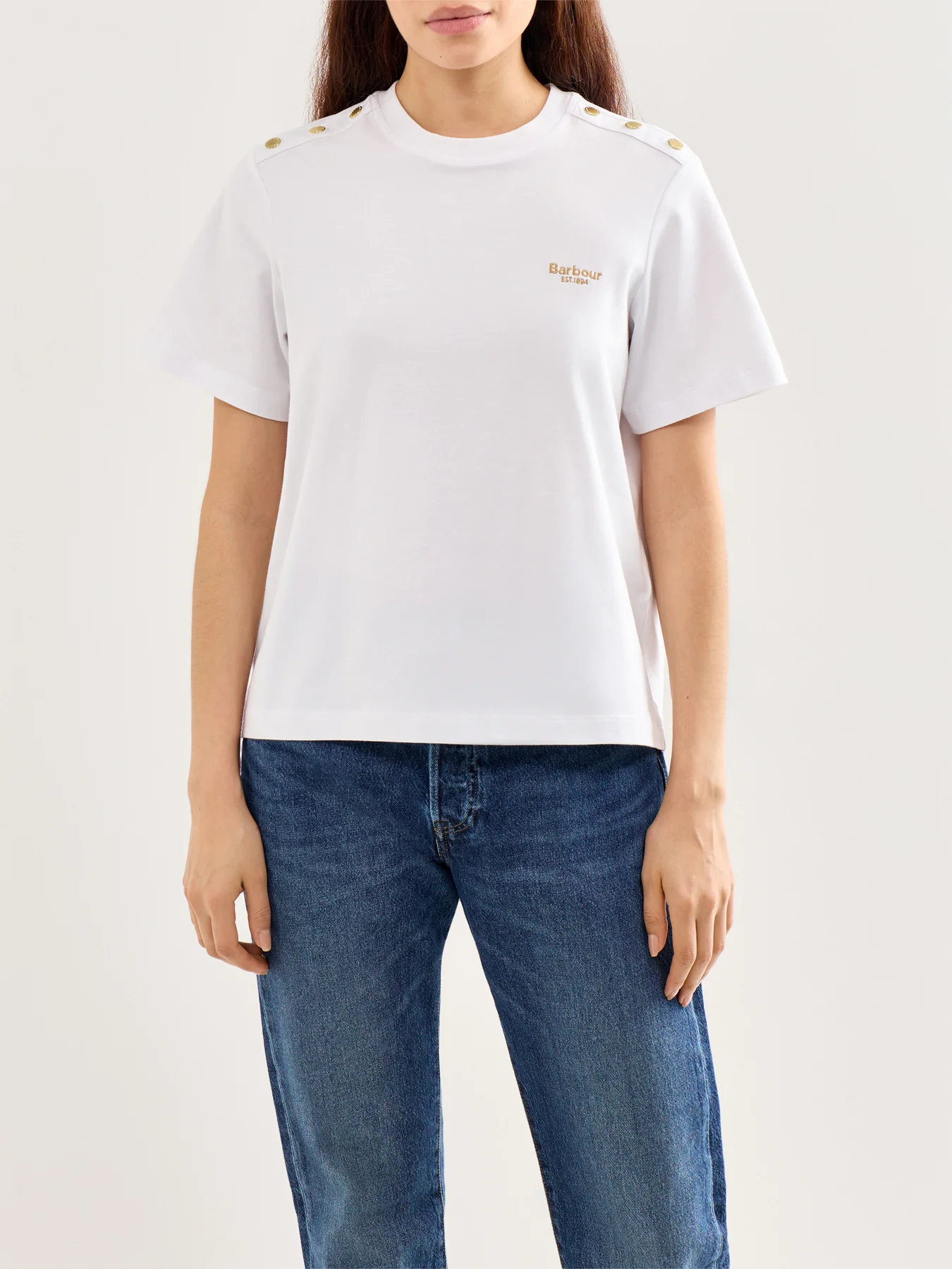 Marla Cotton T-Shirt White - Image 4