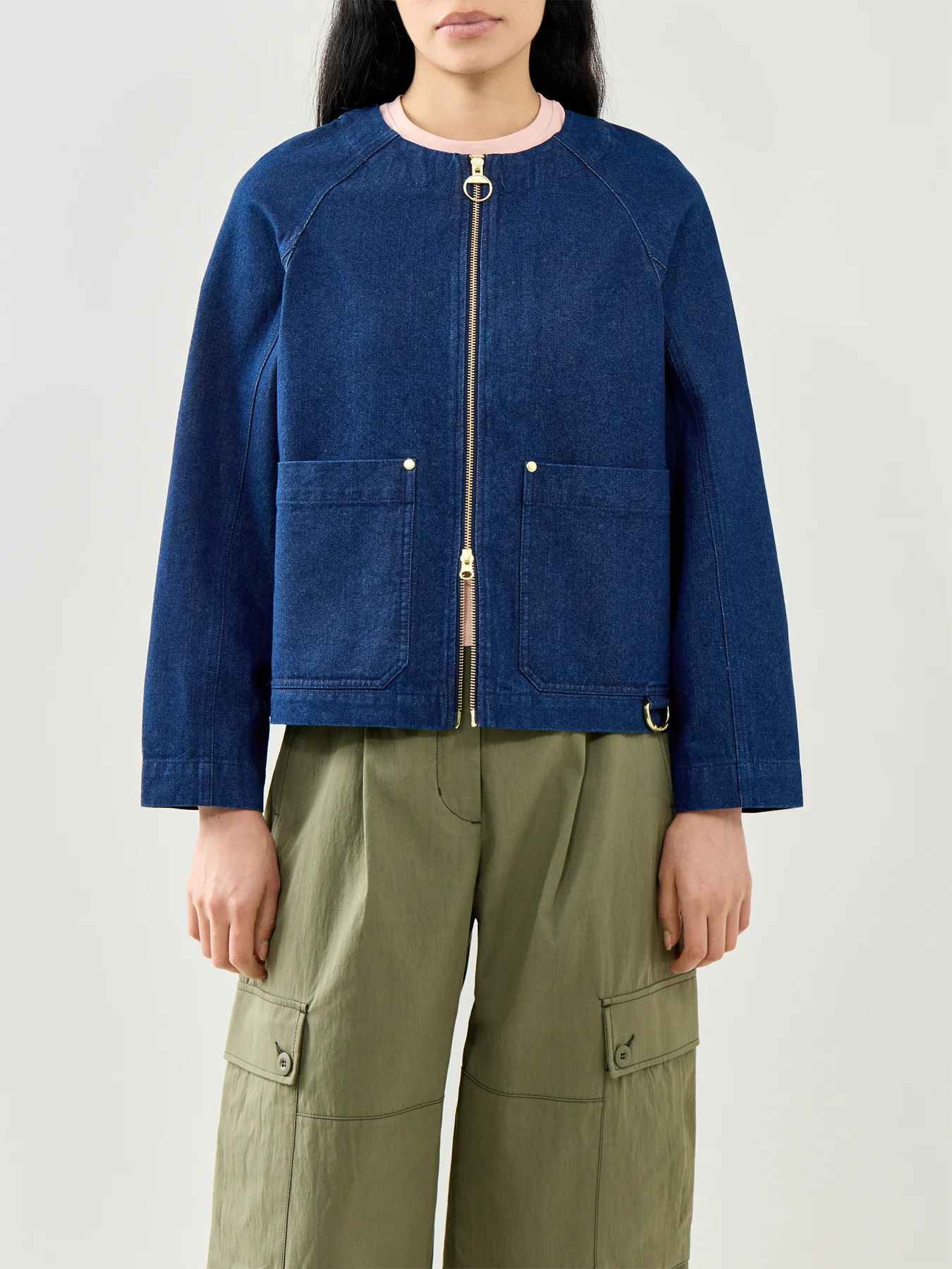 Saima Denim Overshirt Blue - Image 4
