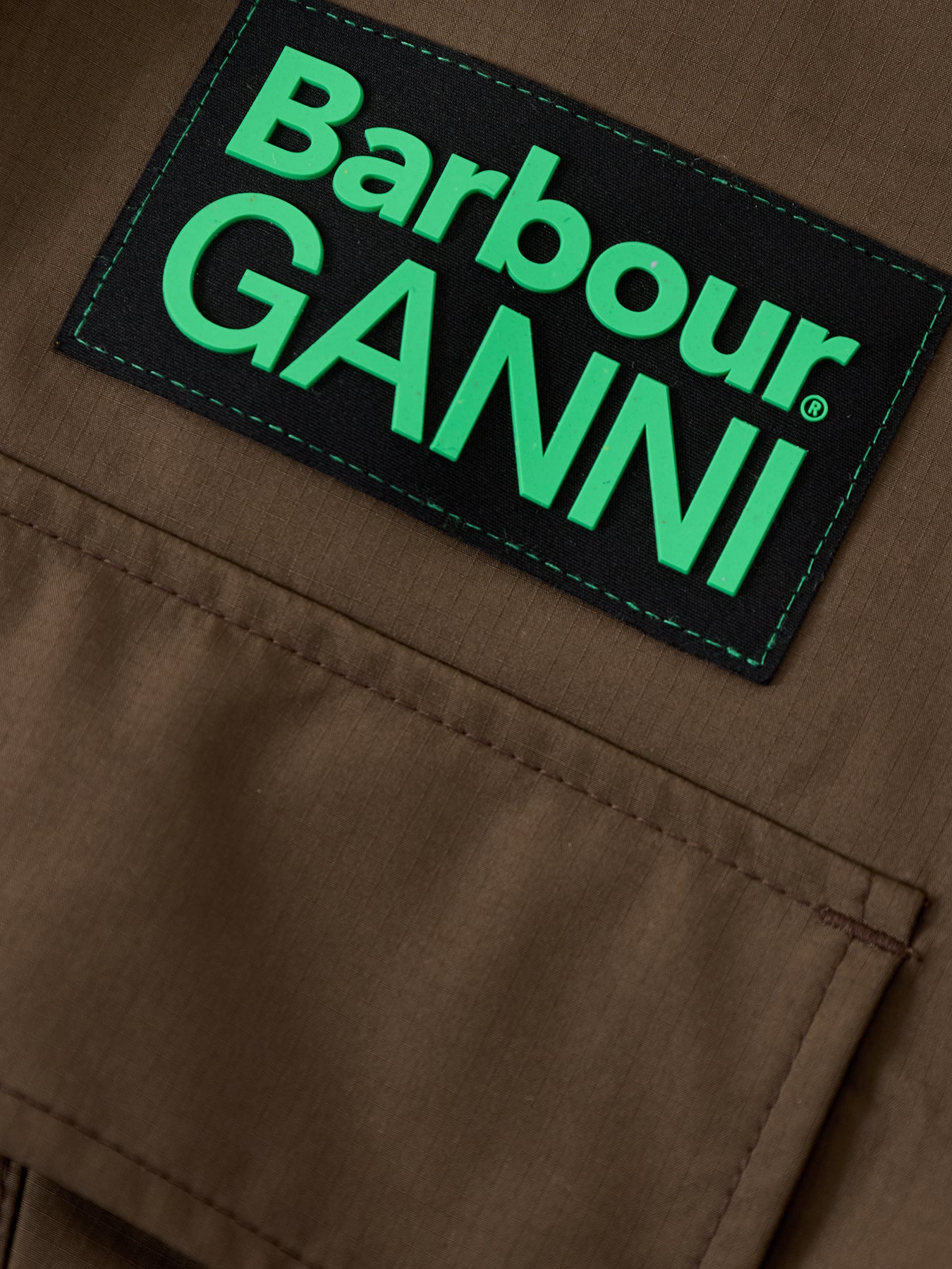 Barbour x Ganni Waterproof Parka Jacket - Image 3