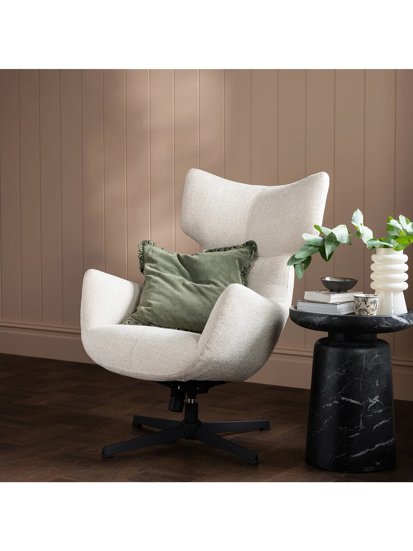 Vento Marble Side Table Black - Image 2