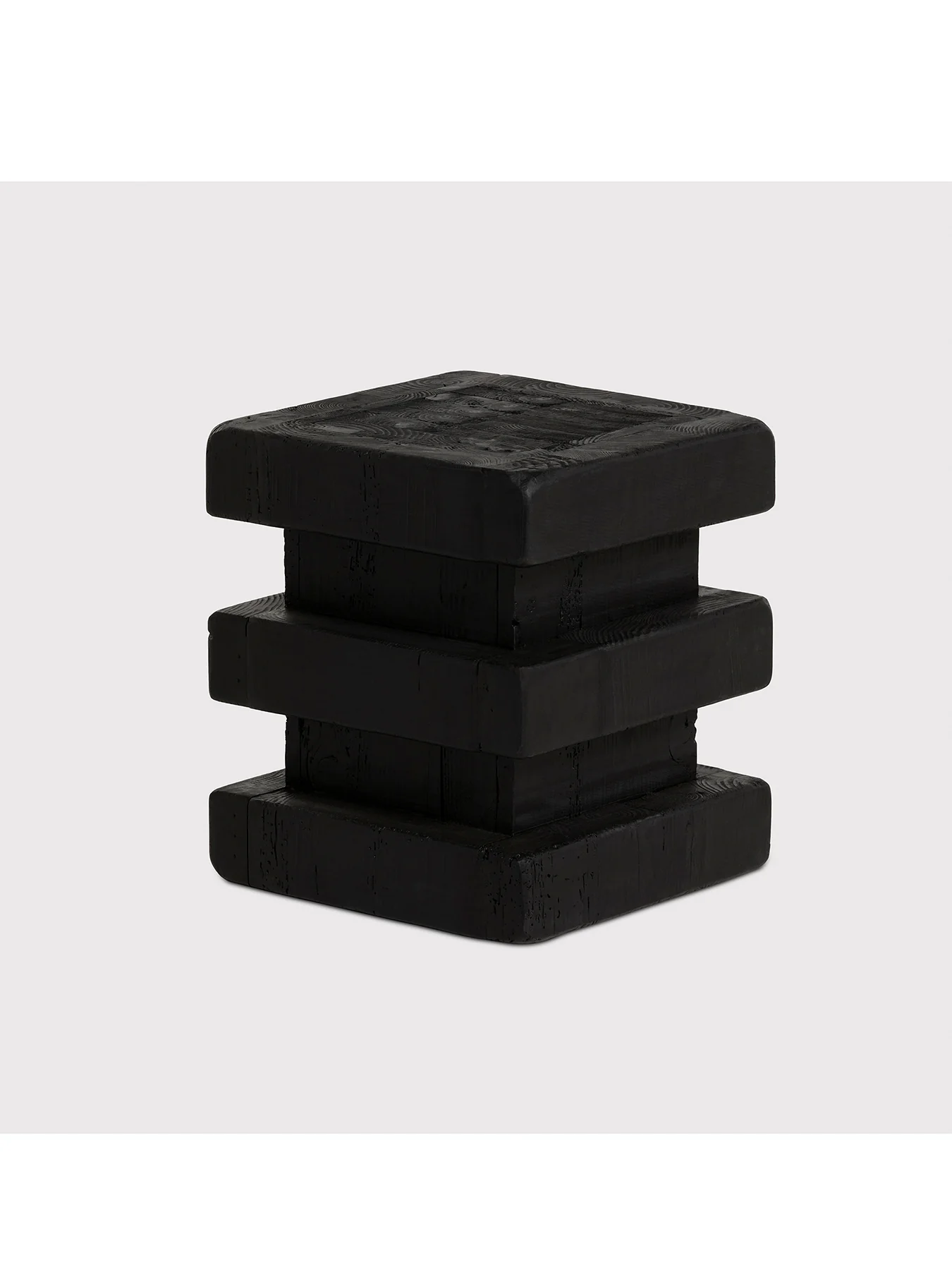 Wicken Recycled Pine Black Stool - Image 2