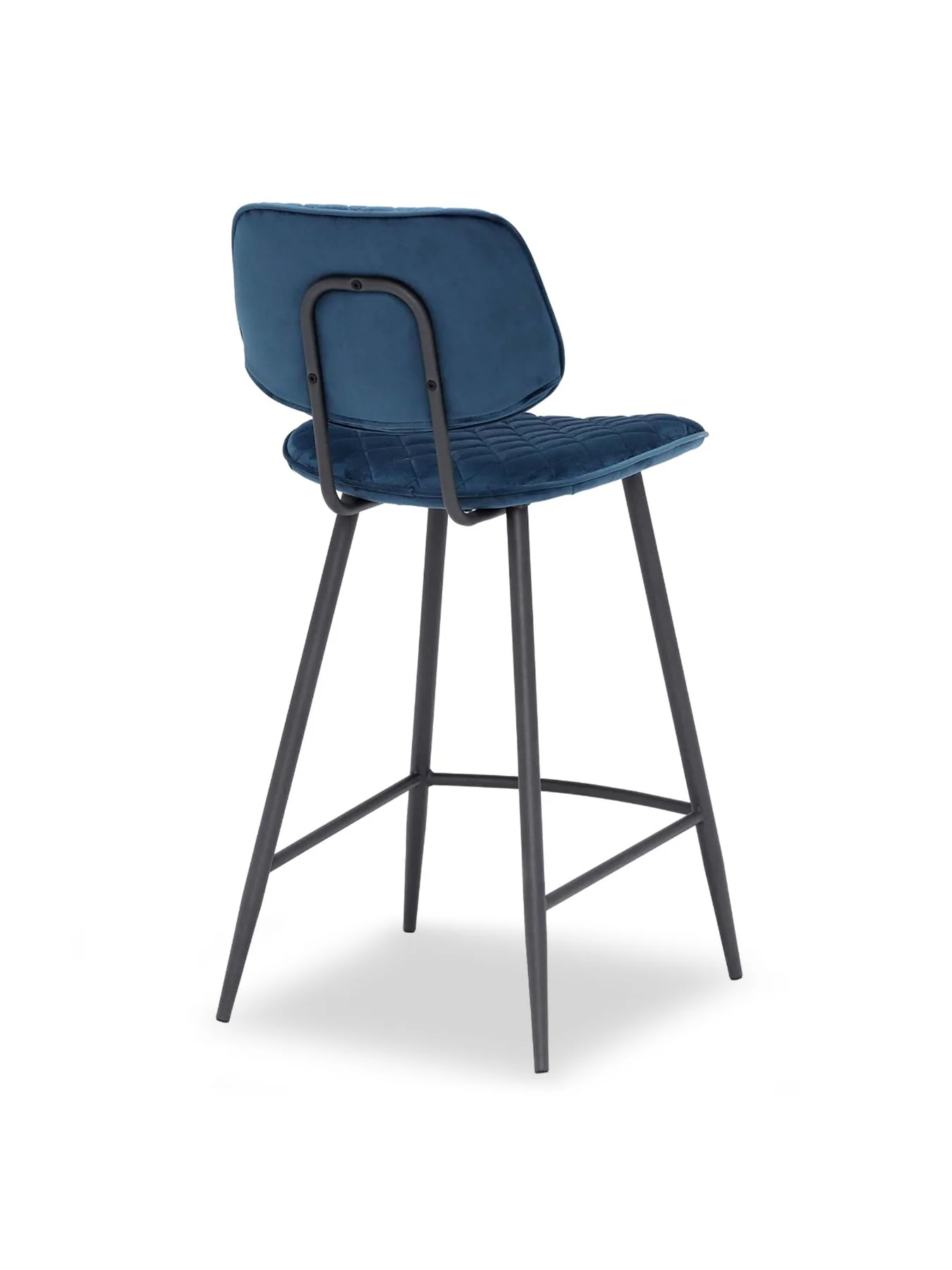 Archer Velvet Counter Stool Blue - Image 3