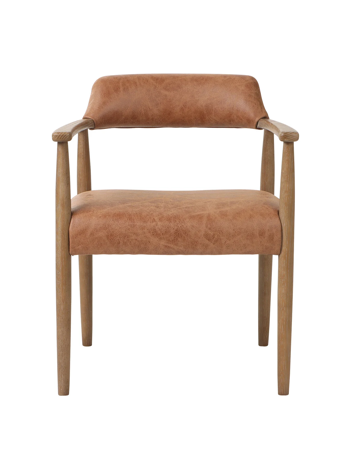 Brown Alden Neutral Fabric Dining Chair