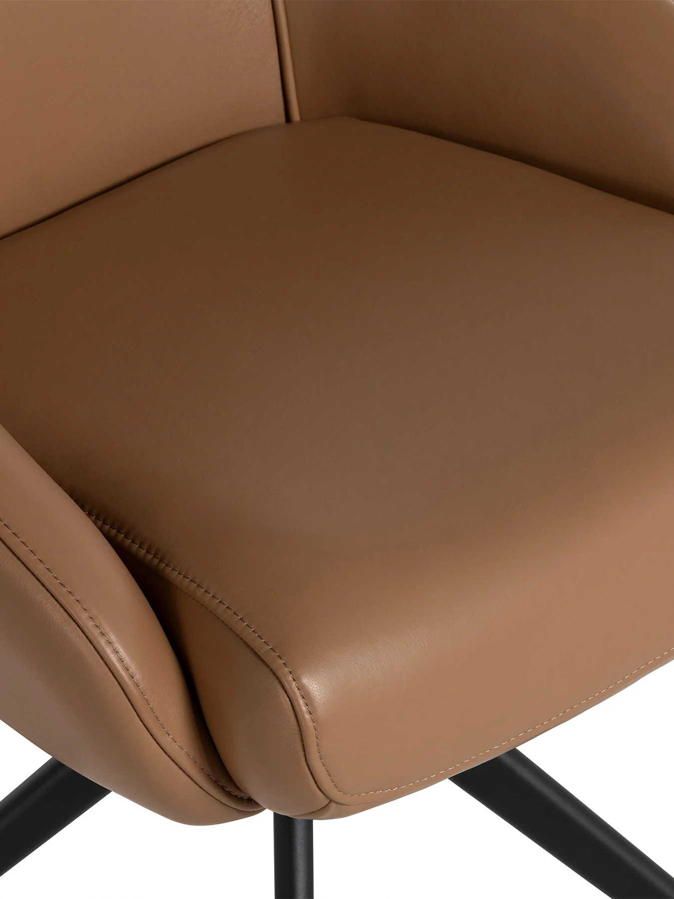 Allier Leather Swivel Dining Chair - Image 4