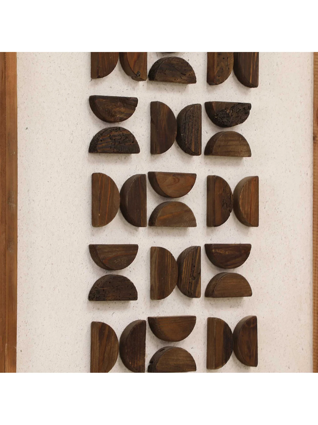 Organic Patterned Wall Art Brown - Image 2