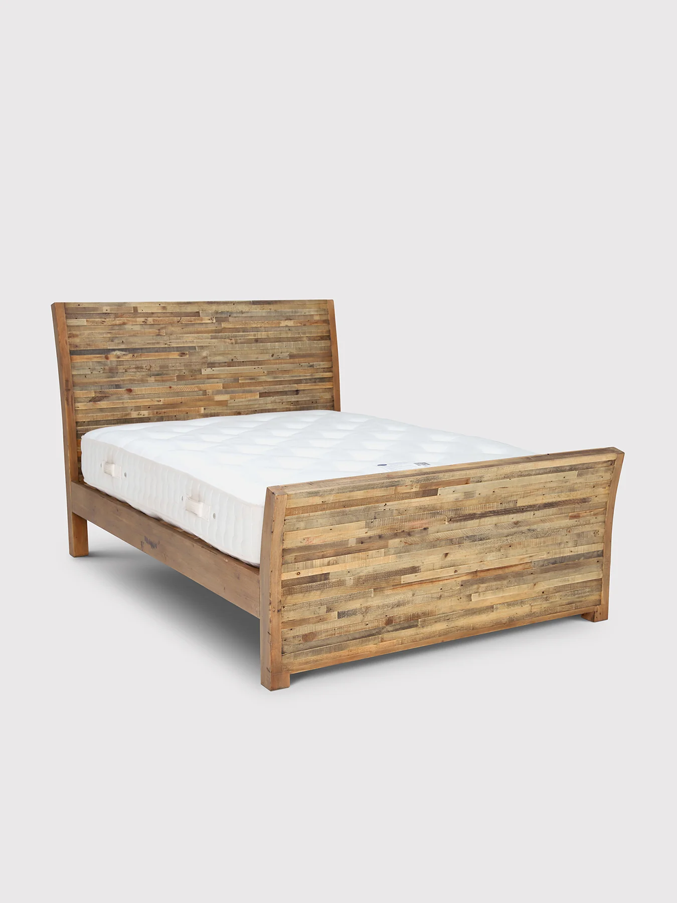 Charlie Reclaimed Wood King Bed Frame High End Brown - Image 3