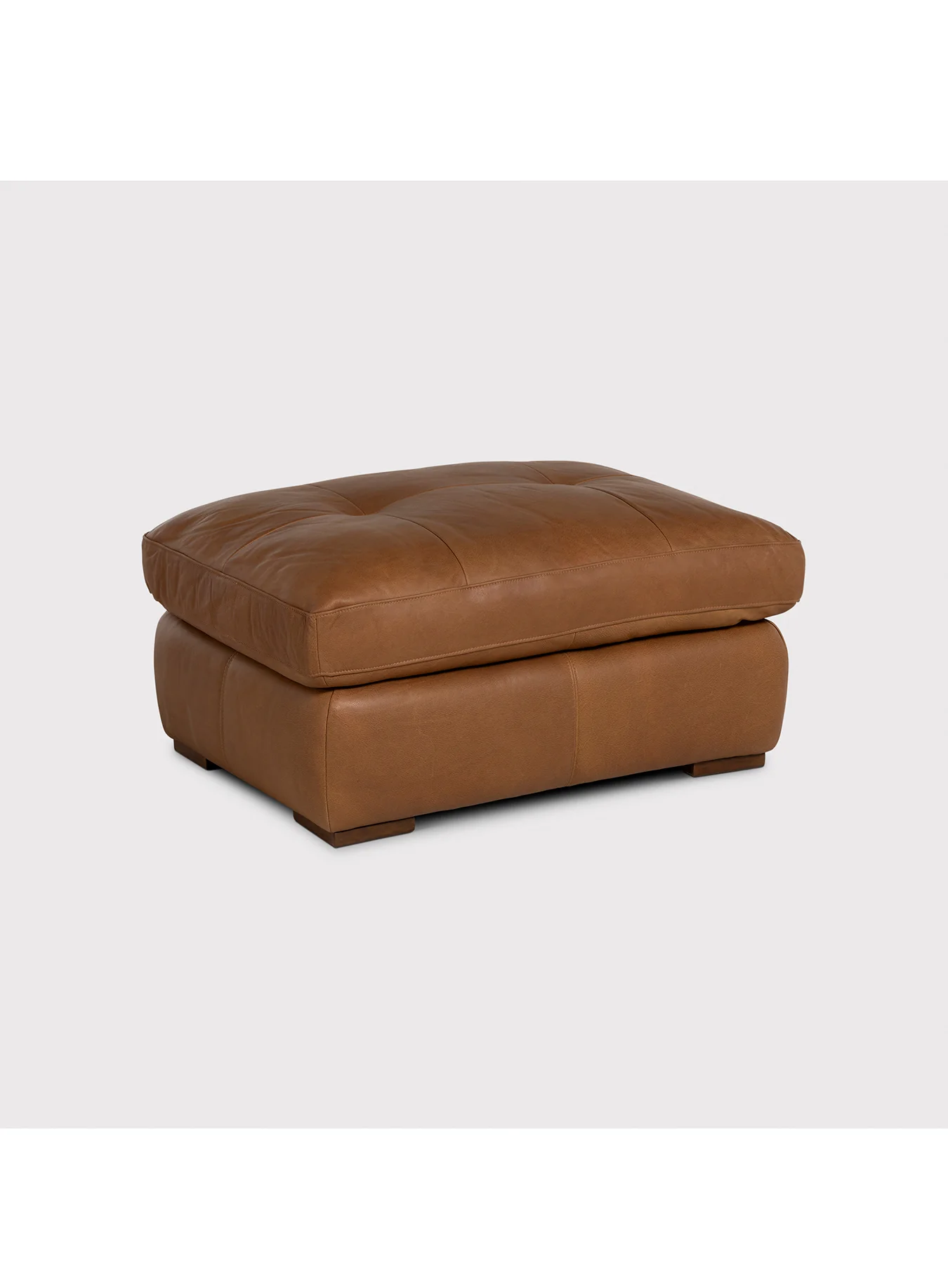 Langley Leather Footstool - Image 2