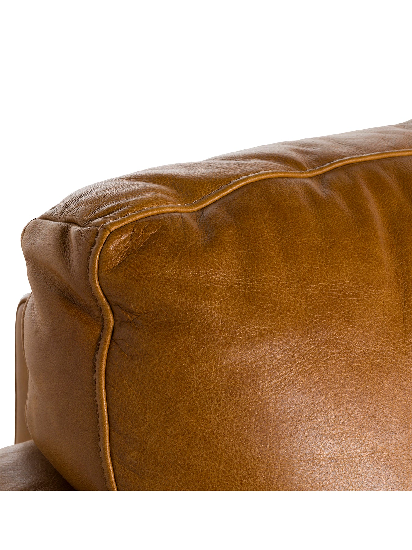 Ledbury Brown Leather 3 Seater Sofa - Image 4