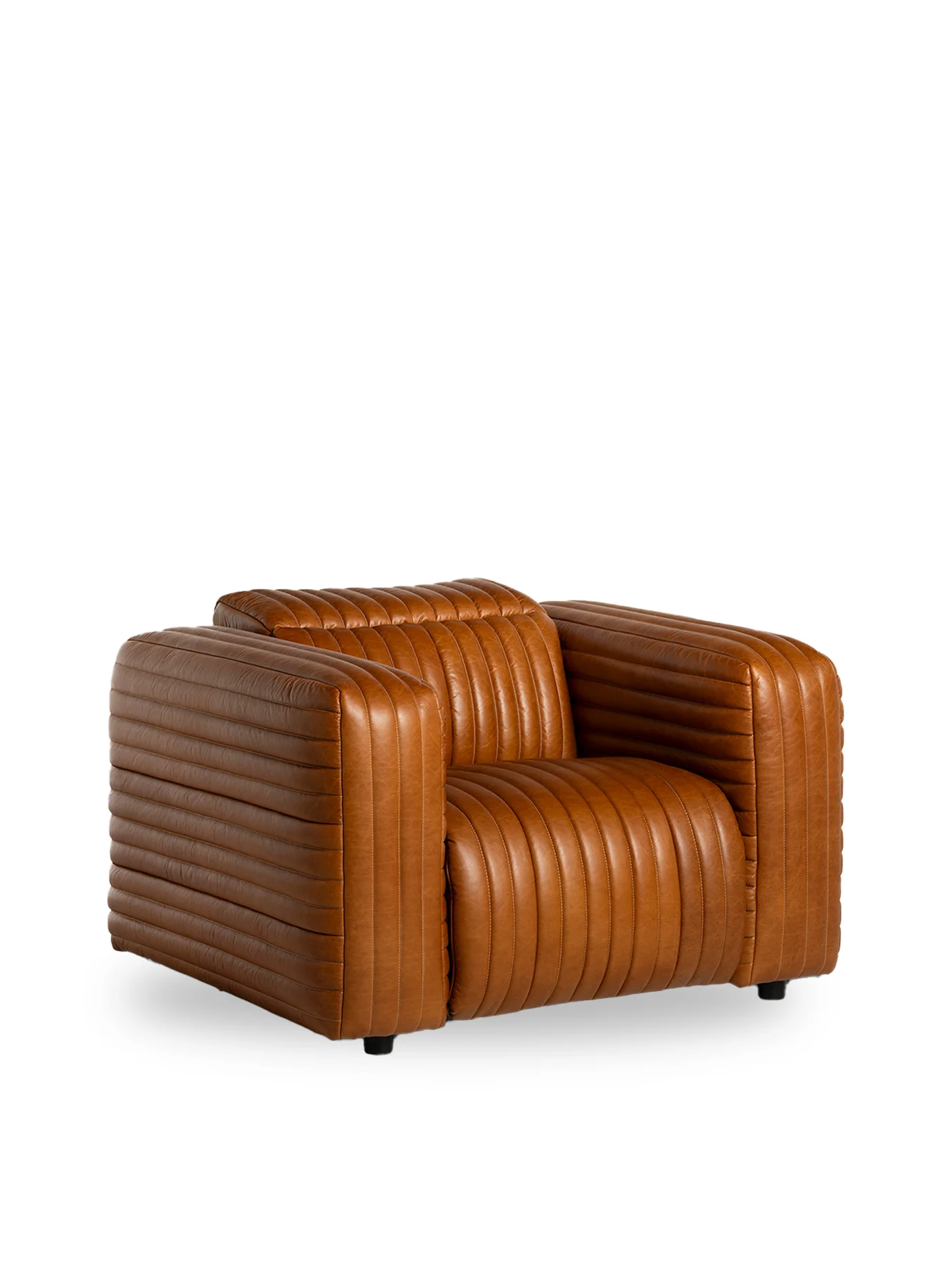 Montara Leather Recliner Armchair Brown