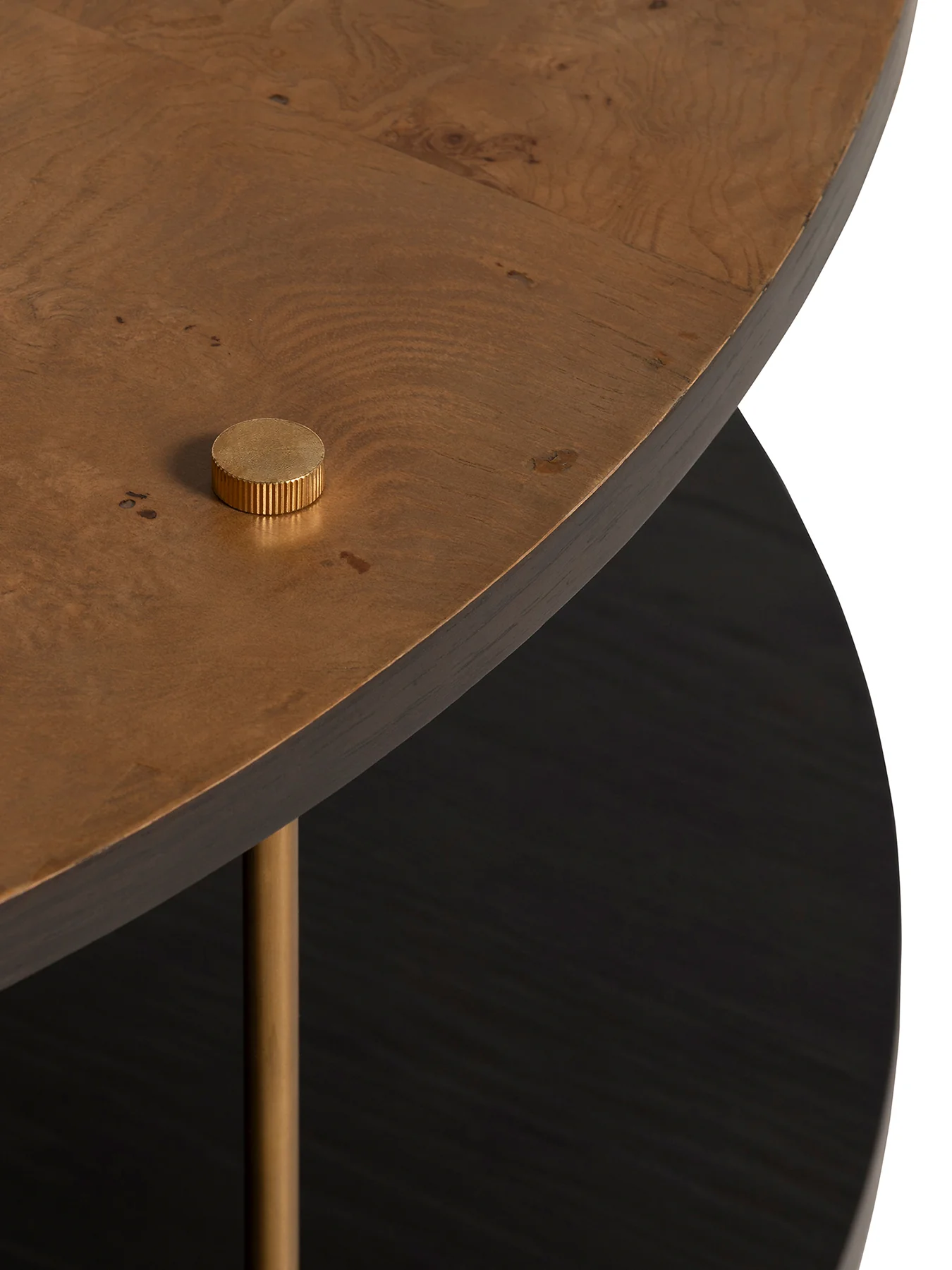 Oresund Ash Veneer Semicircular Coffee Table Brown - Image 4