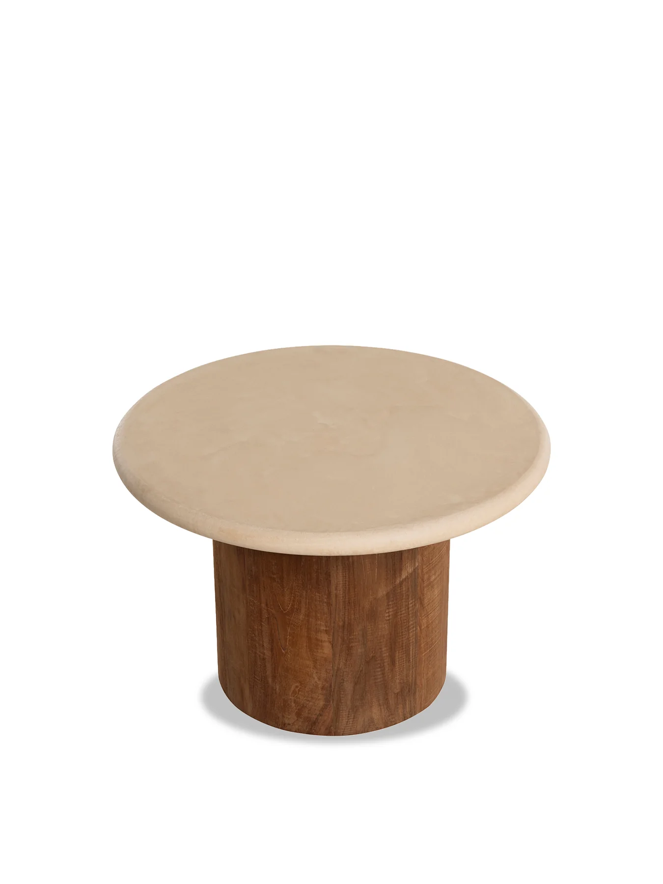 Panama Faux Stone Top Round Coffee Table