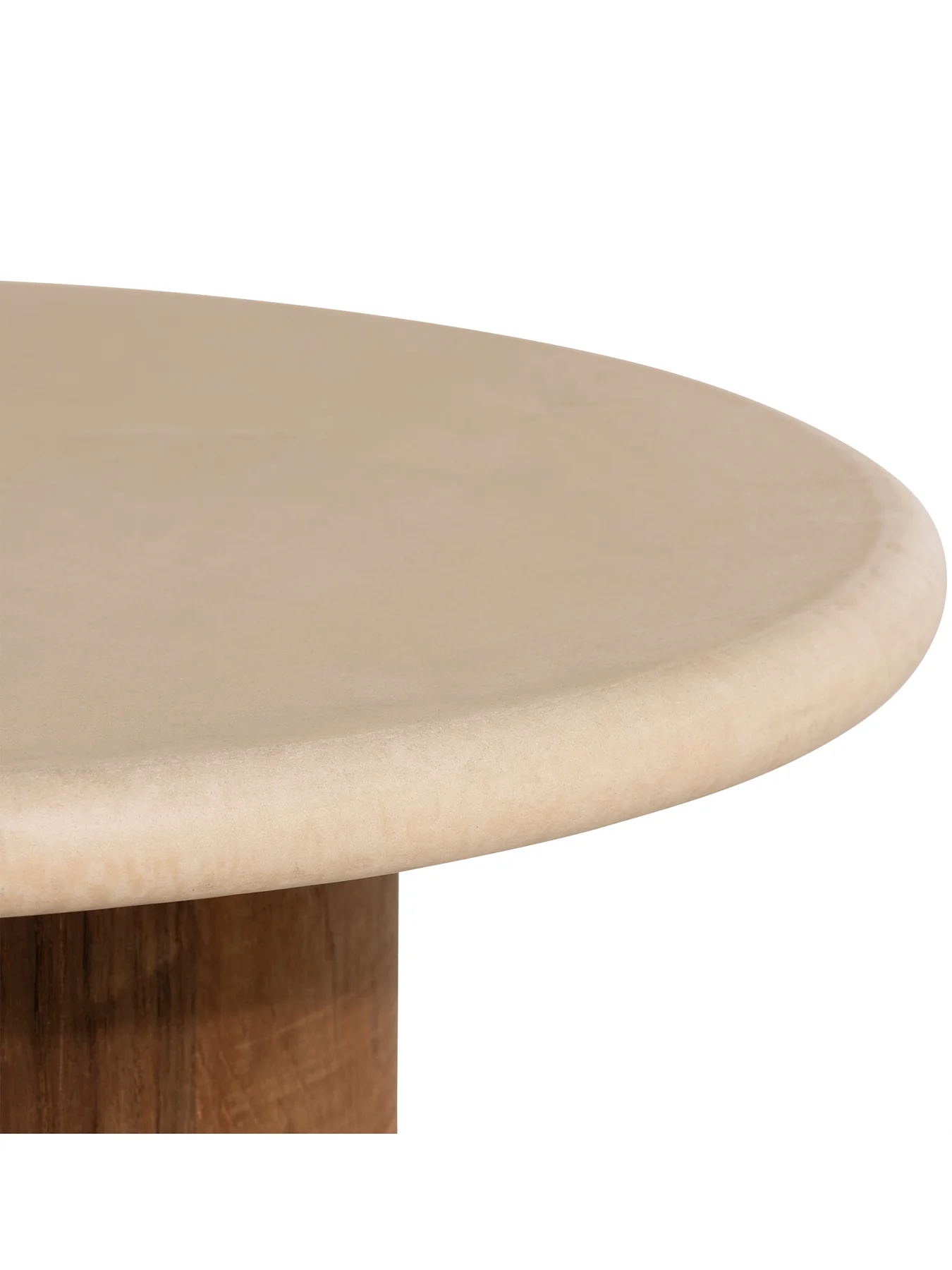 Panama Faux Stone Top Round Coffee Table - Image 2