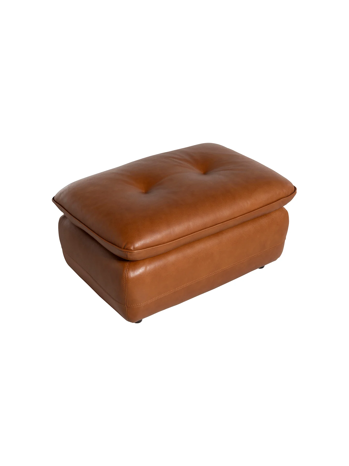 Pelle Footstool Brown - Image 4