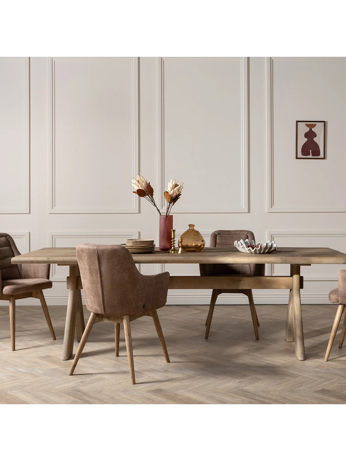 Perran Dining Table Brown - Image 2