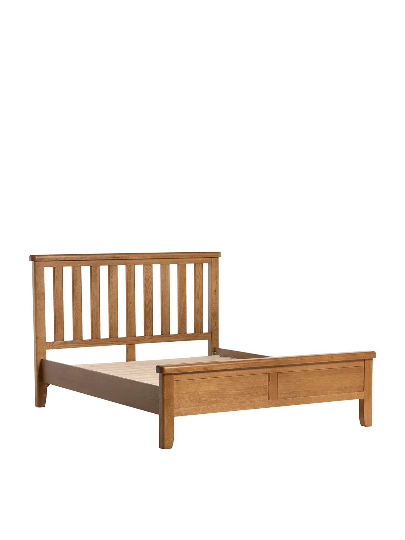 Raithwaite Solid Oak Double Bed Frame Brown - Image 3