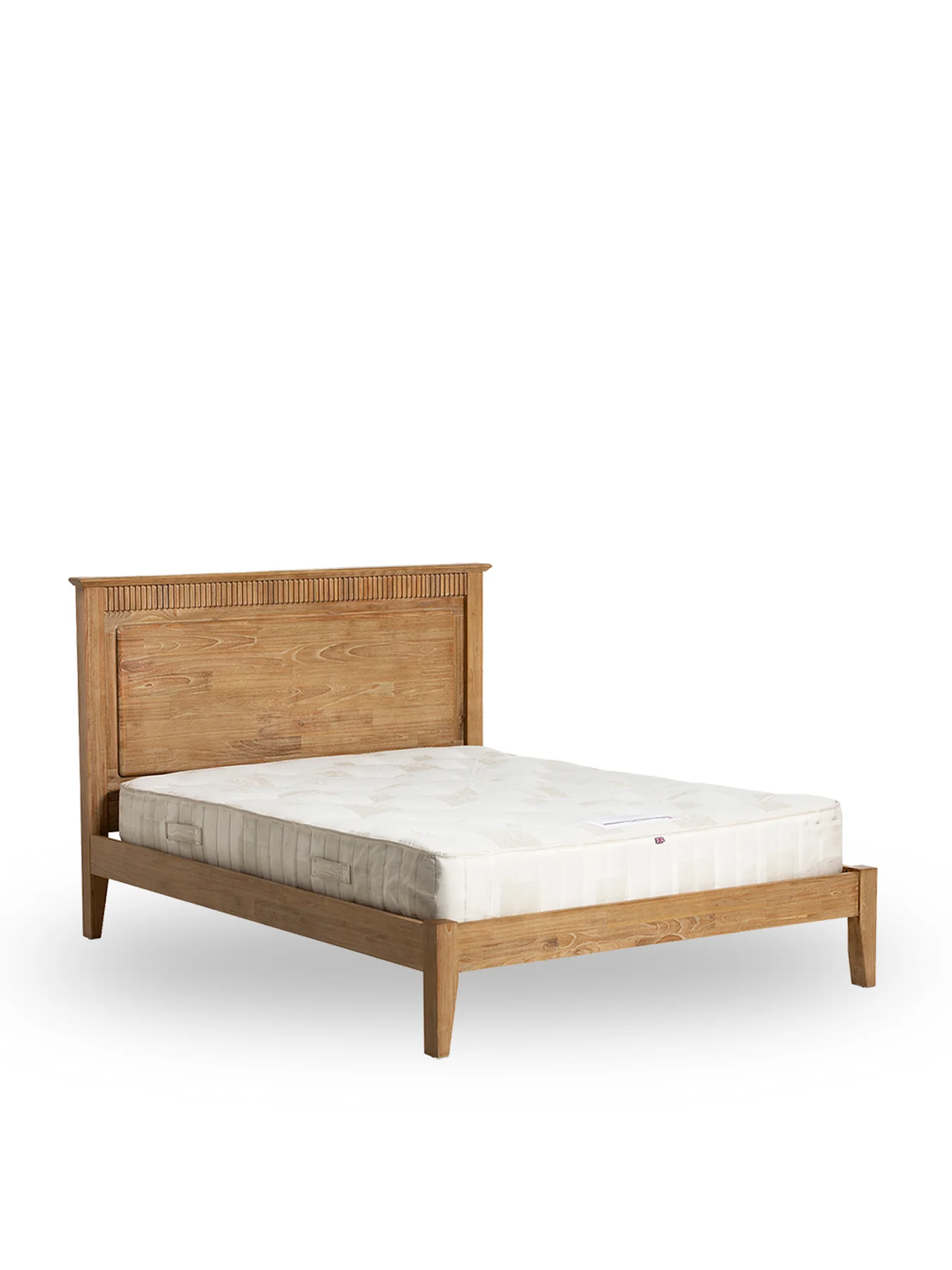 Selene Mindi Wood Double Bed Frame Brown