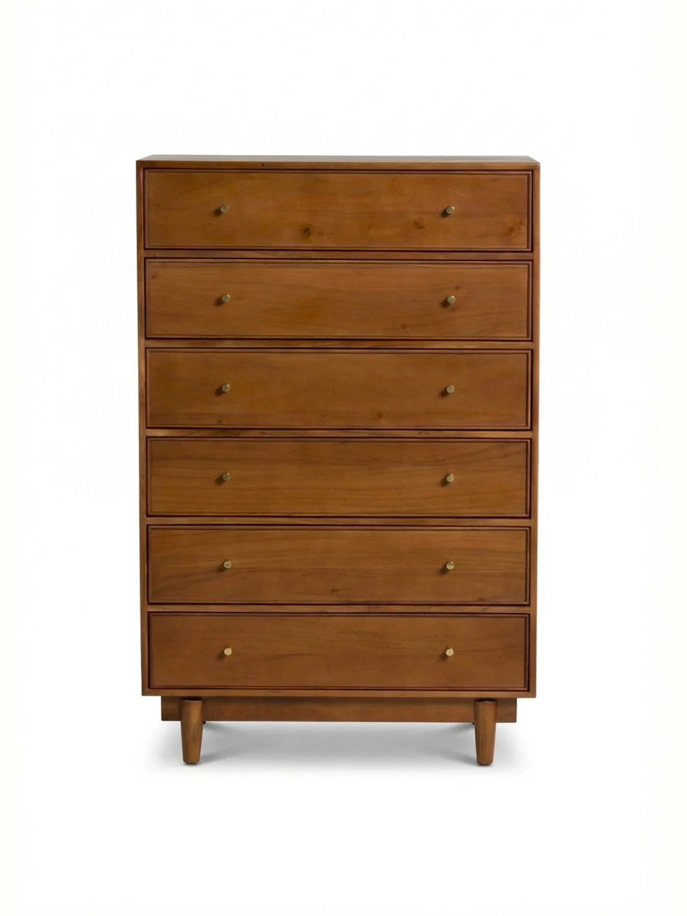 Sendai Wooden 6 Drawer Tallboy