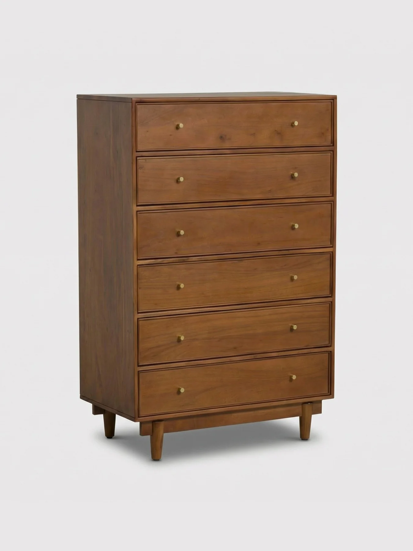 Sendai Wooden 6 Drawer Tallboy - Image 2