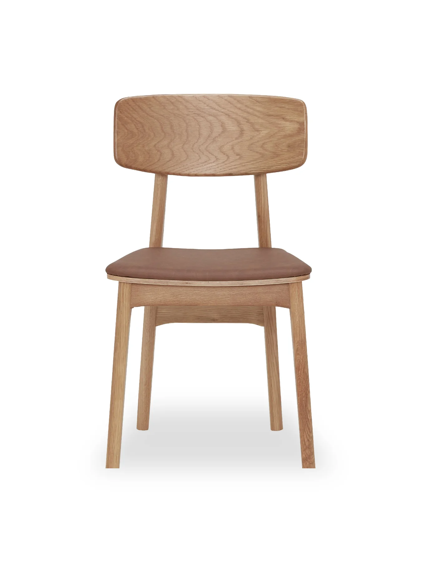Tatum Oak Dining Chair with PU Seat