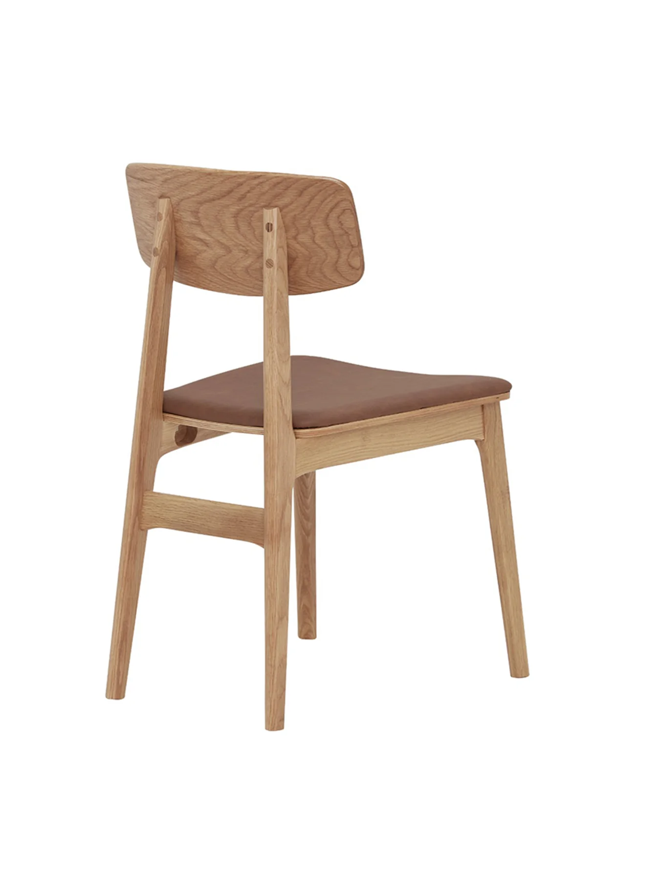 Tatum Oak Dining Chair with PU Seat - Image 3