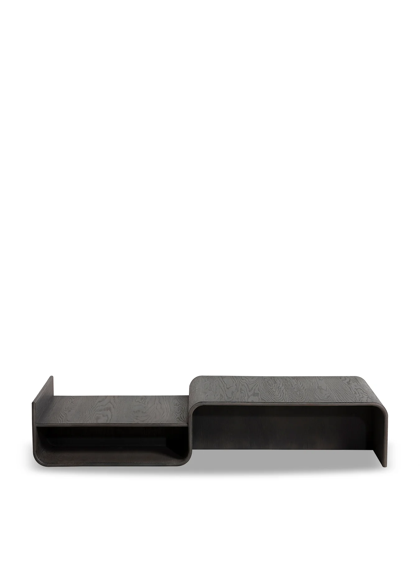 Toldos Curved Oak Coffee Table 160cm Brown