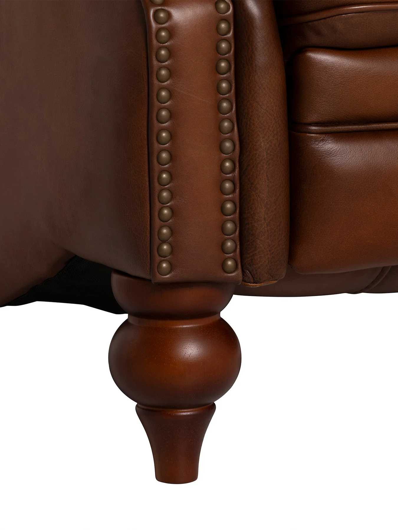 Ullswater Brown Leather Recliner Armchair - Image 4