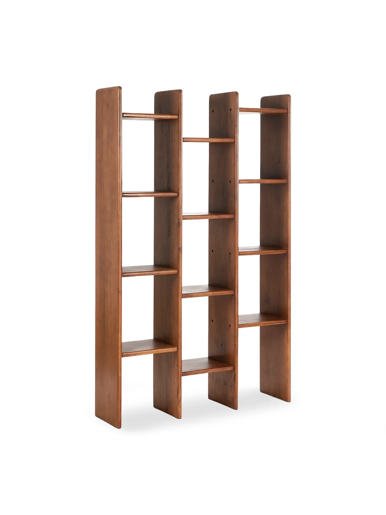 Zerina Walnut Wood Bookshelf