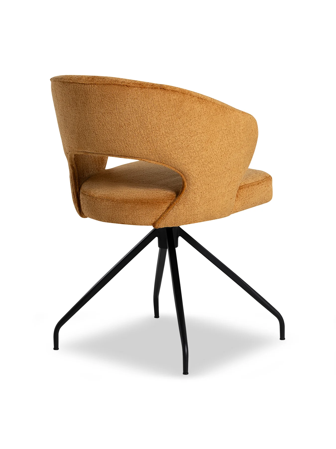 Cagney Fabric Swivel Dining Chair - Image 3