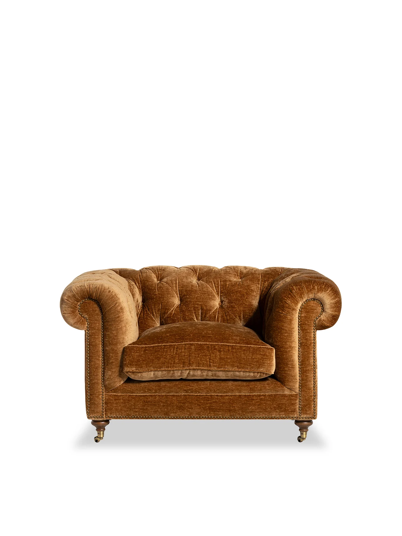 Highgrove Gold Chenille Snuggle Chair