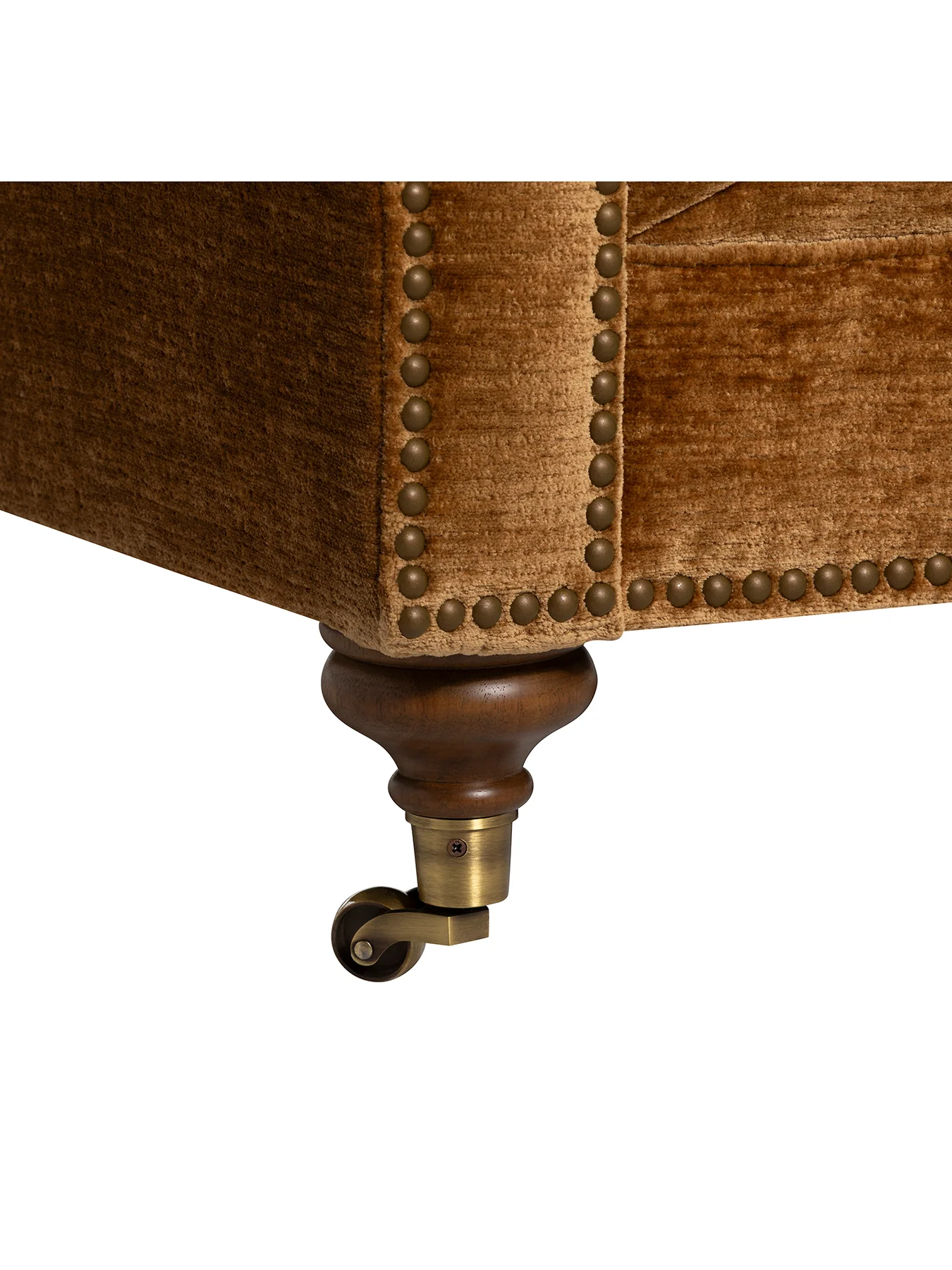 Highgrove Gold Chenille Snuggle Chair - Image 4