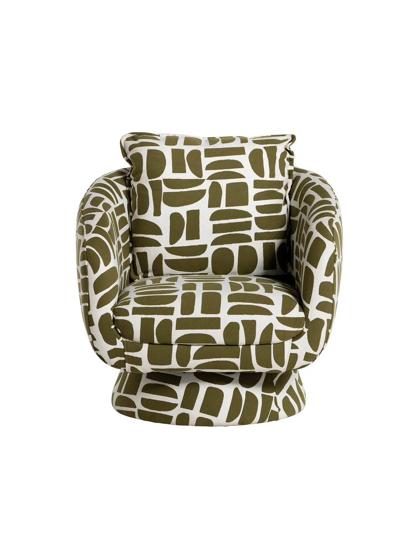 Francois Swivel Chair Green - Image 3