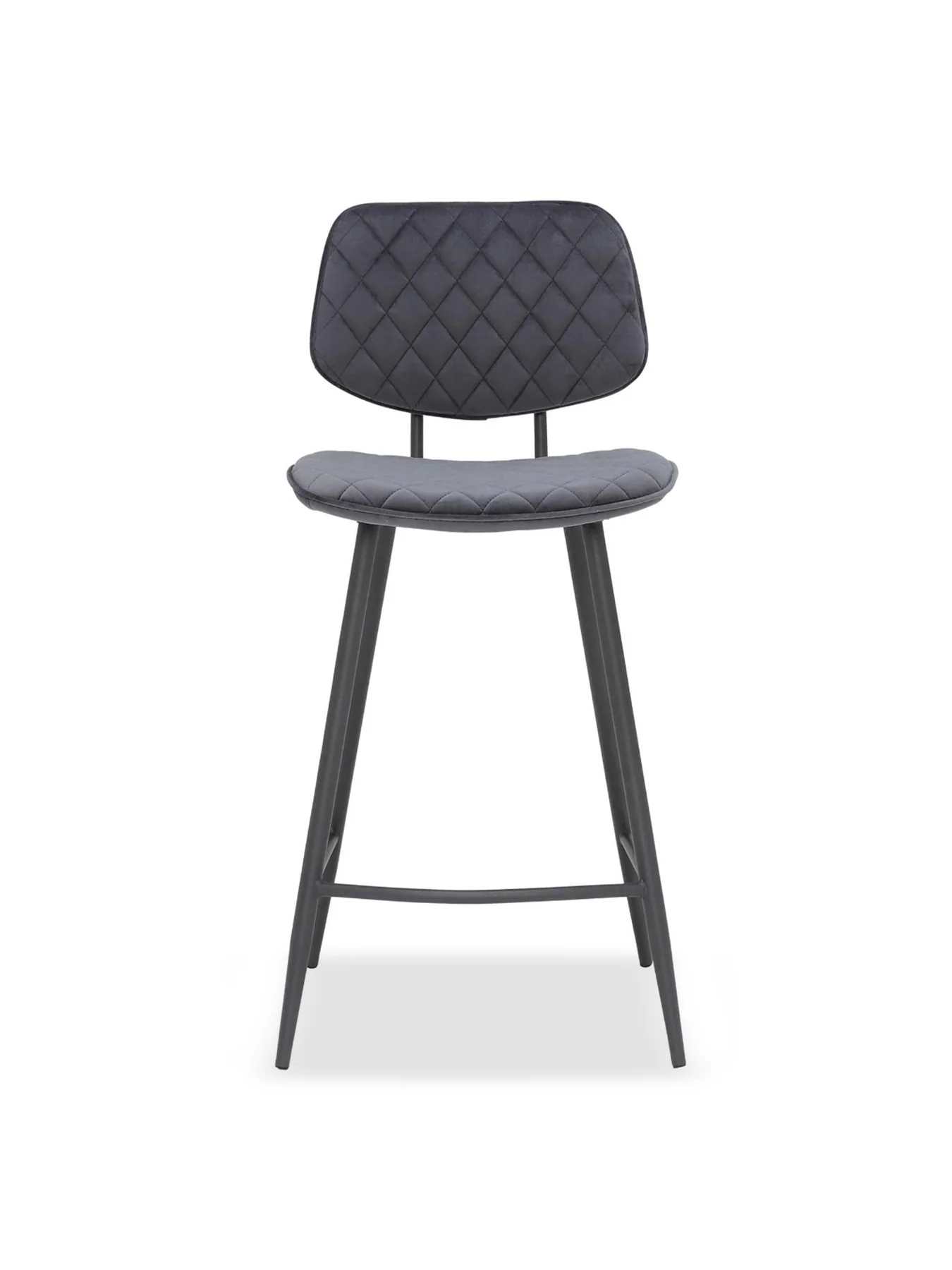 Archer Grey Velvet Counter Stool