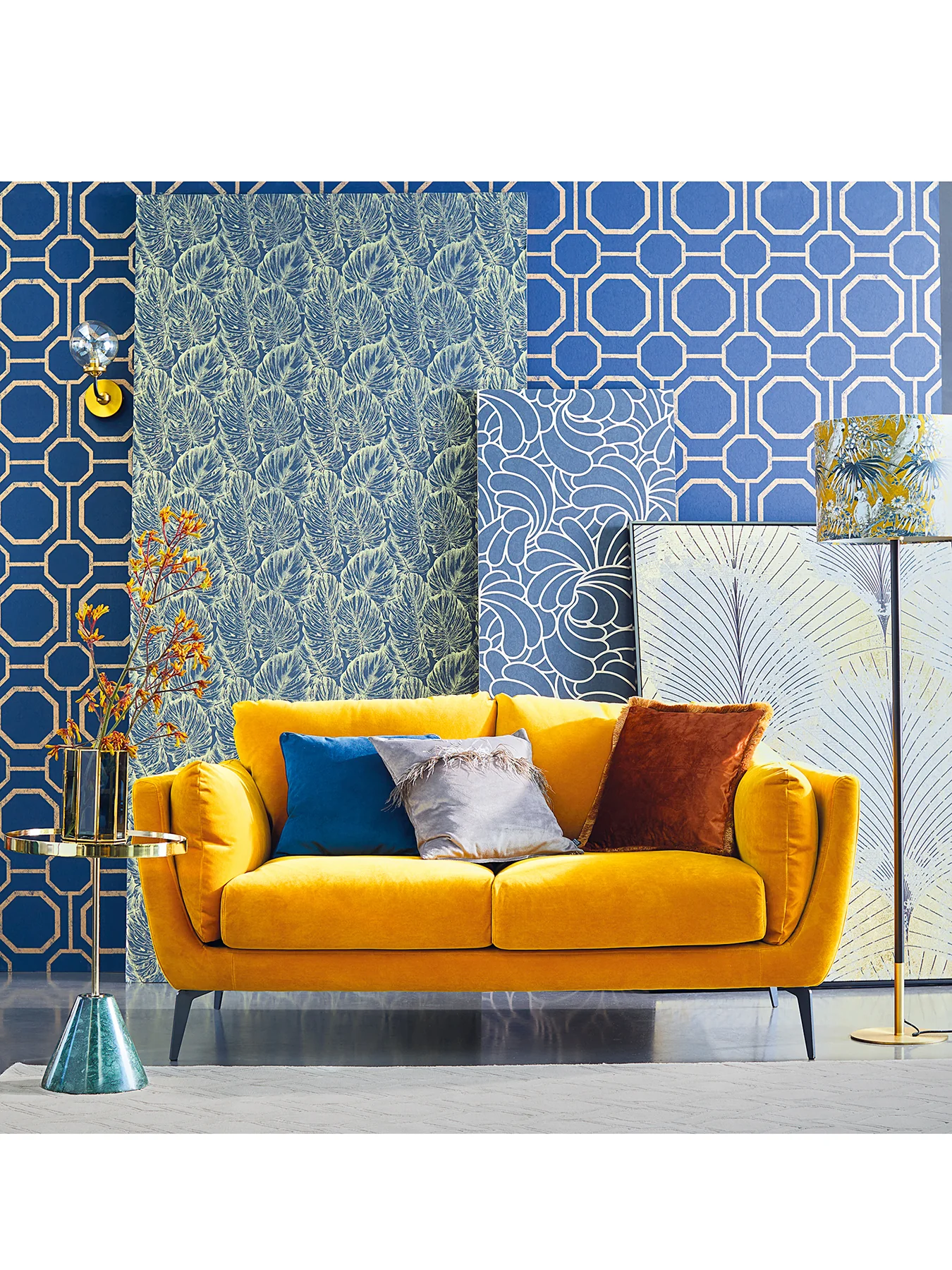 Boone Velvet 2 Seater Sofa - Image 10