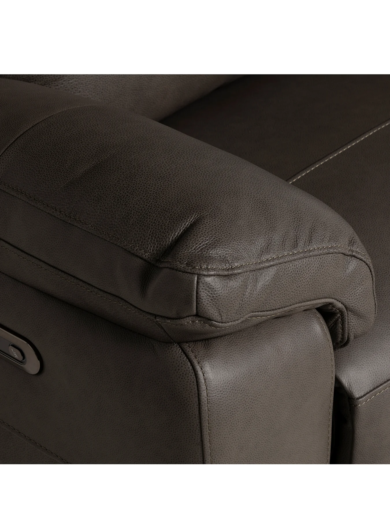 Clark Leather Recliner 3 Seater Sofa - Image 4