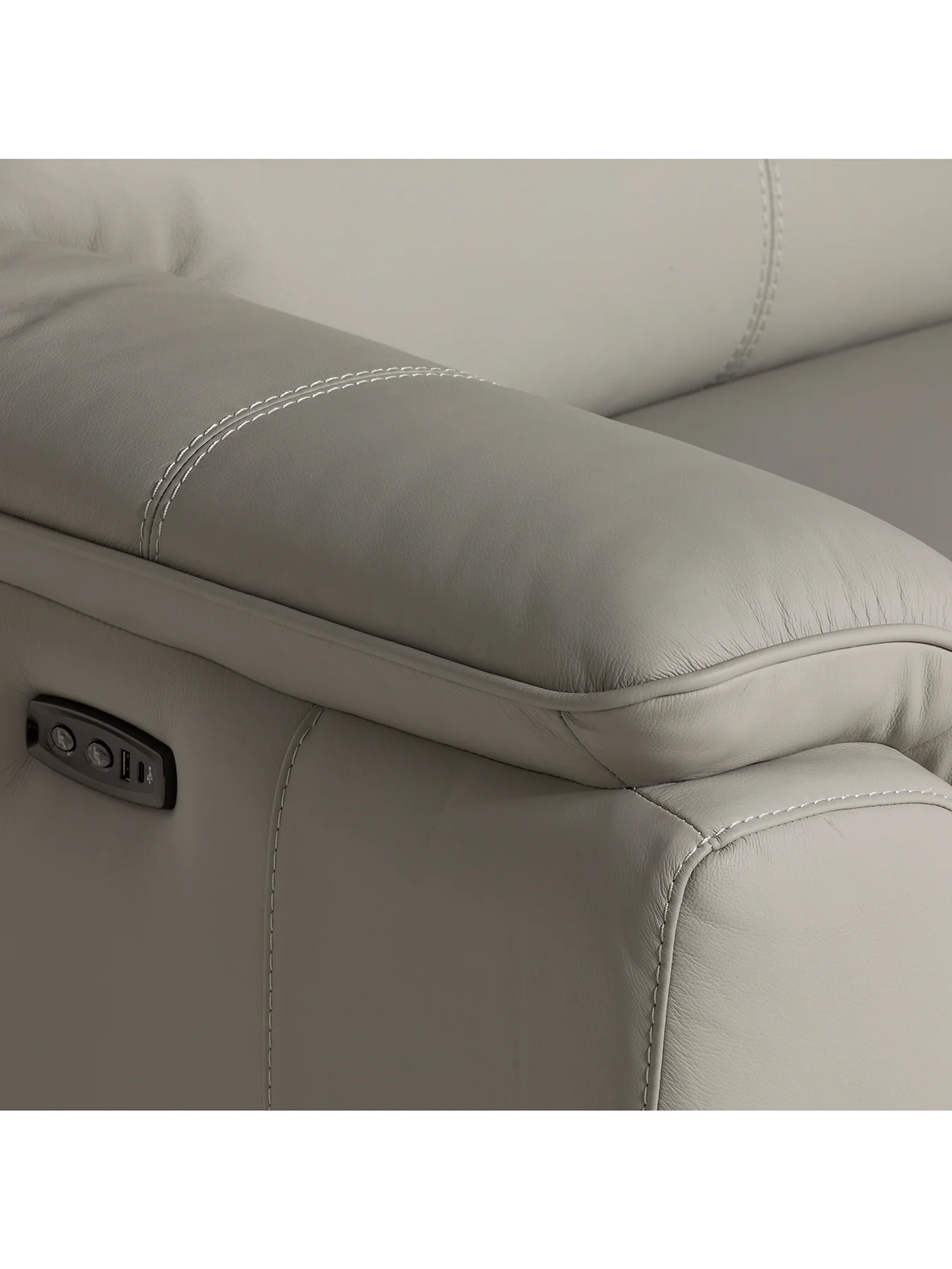 Fiore Recliner 2.5 Seater Sofa Grey - Image 3
