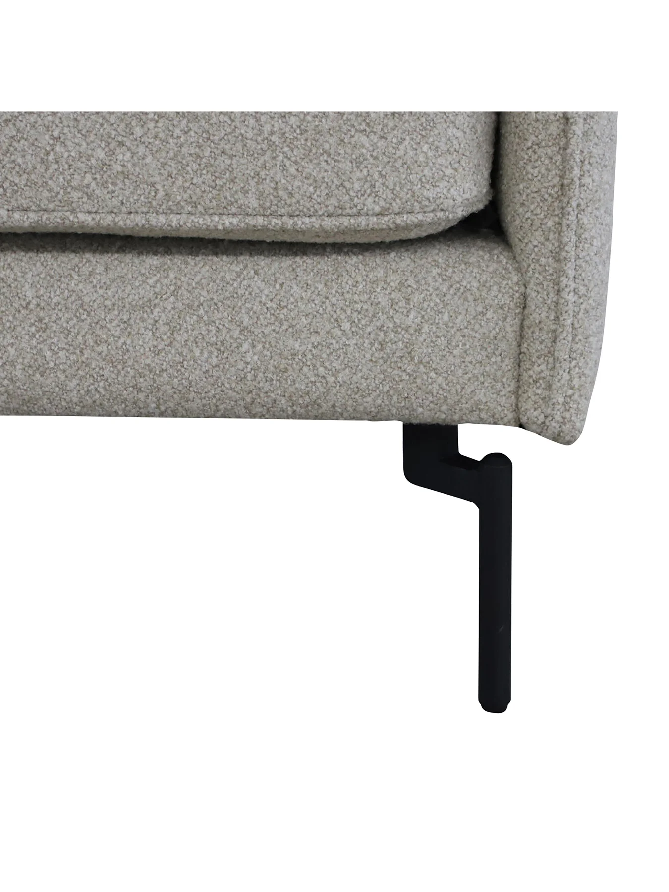 Juneau Grey Fabric Two and a Half Seater Sofa - Image 4