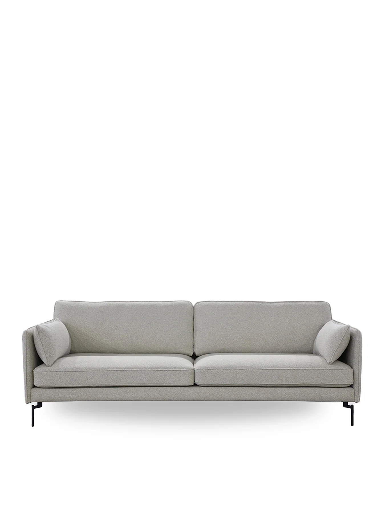 Juneau Grey Fabric Three Seater Sofa