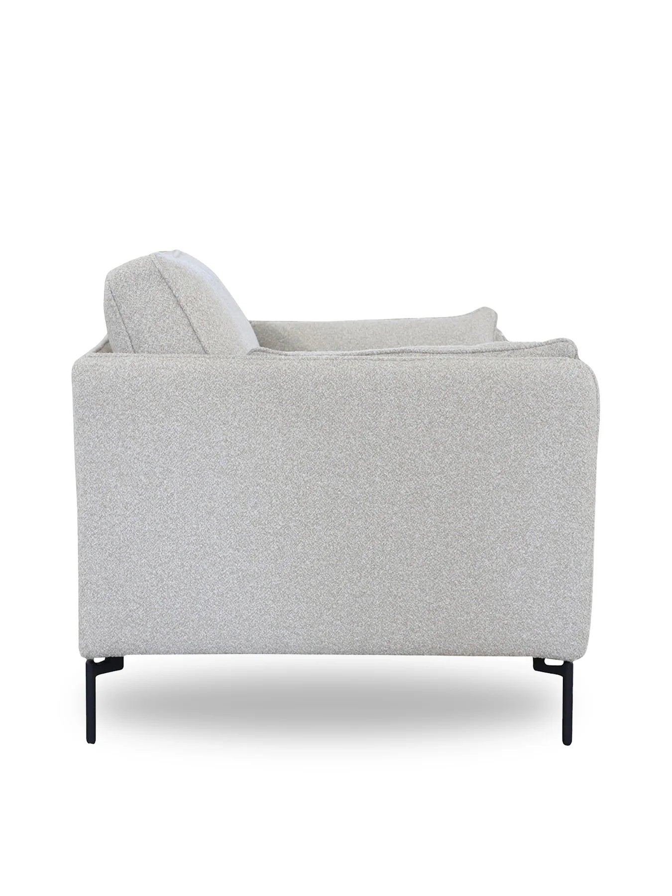Juneau Grey Fabric Armchair - Image 2