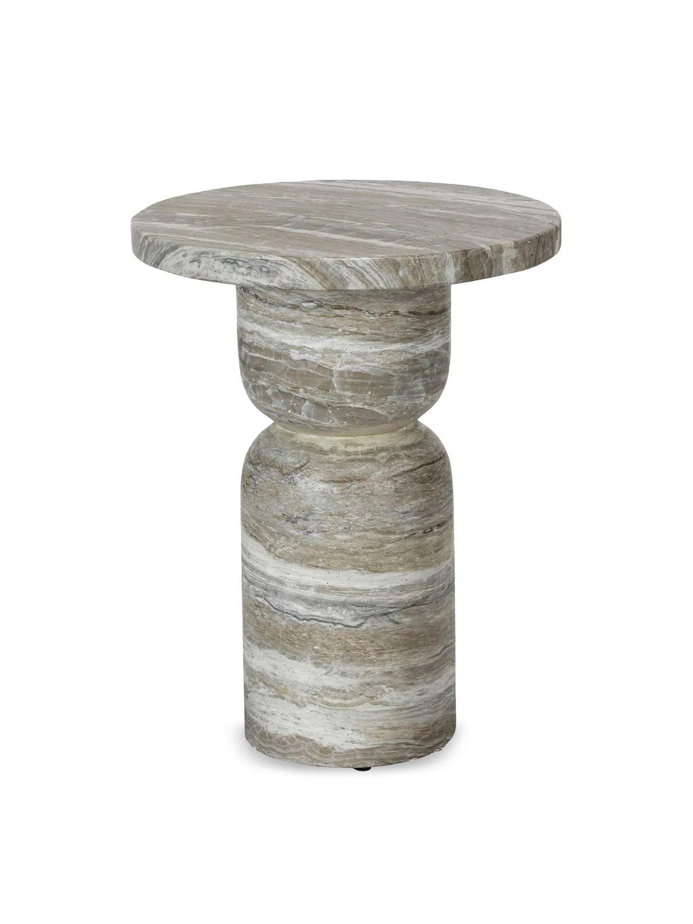 Lago Marble Side Table Grey