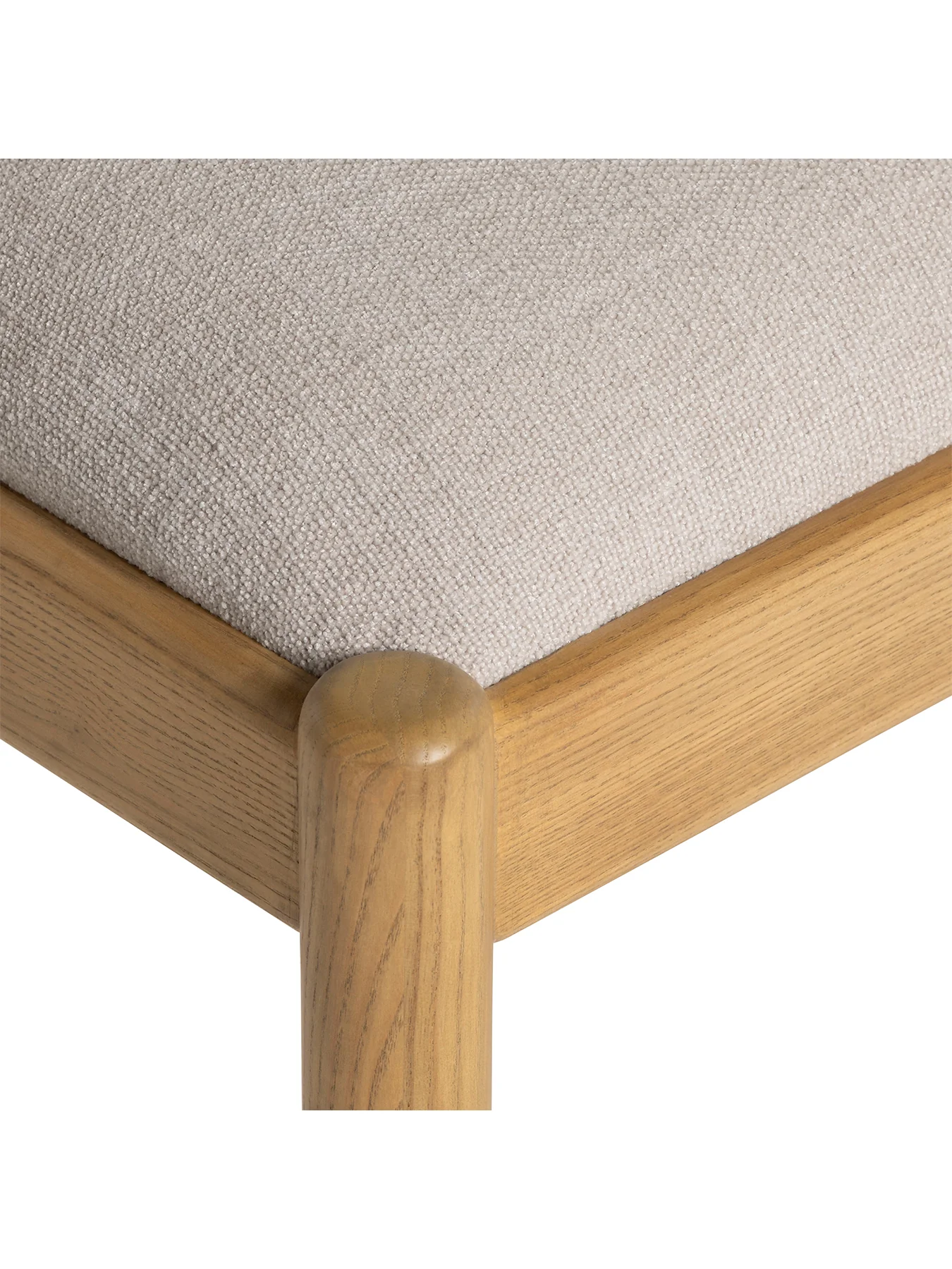 Mirna Light Grey Fabric Dining Chair - Image 4