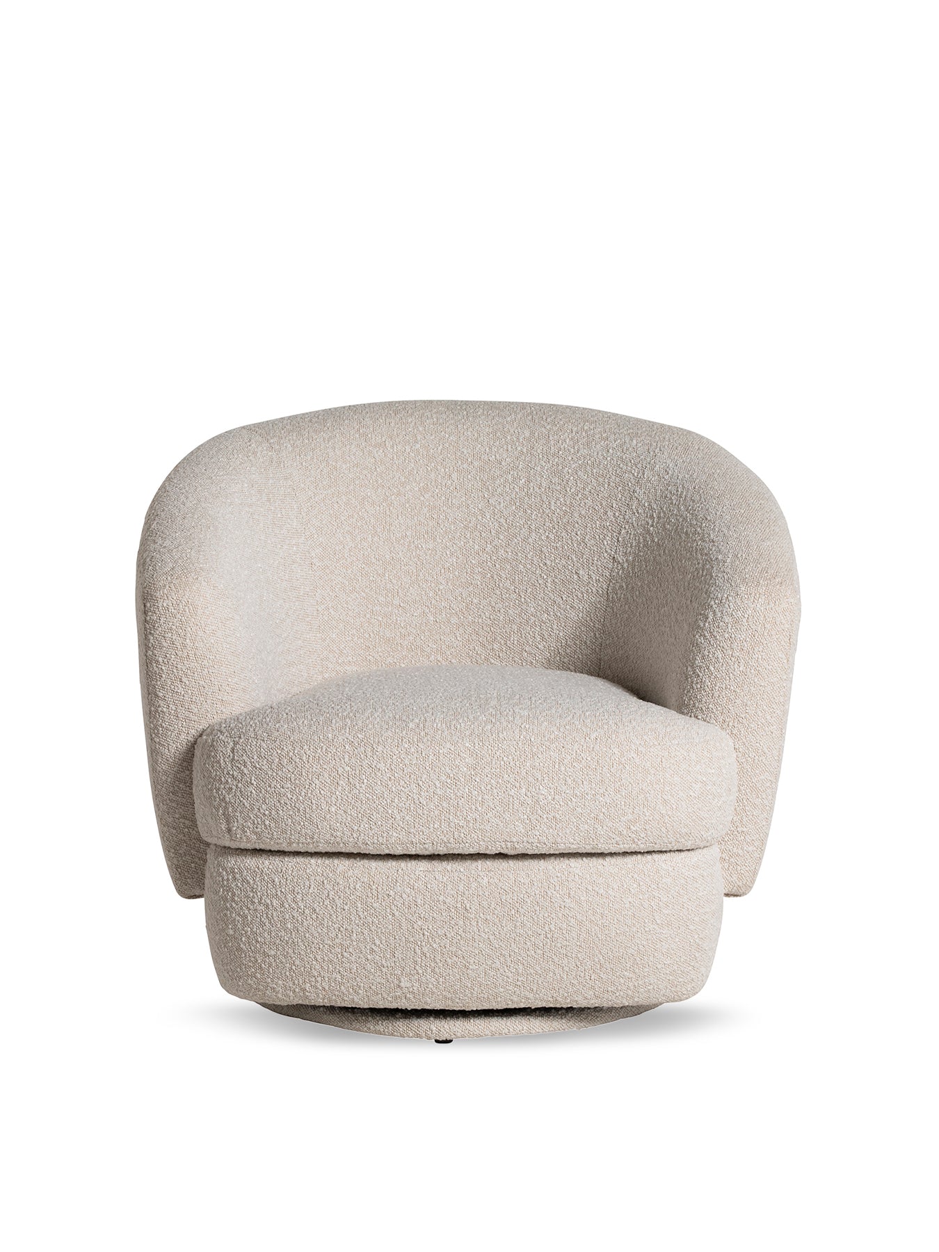 Arman Boucle Swivel Armchair - Image 2