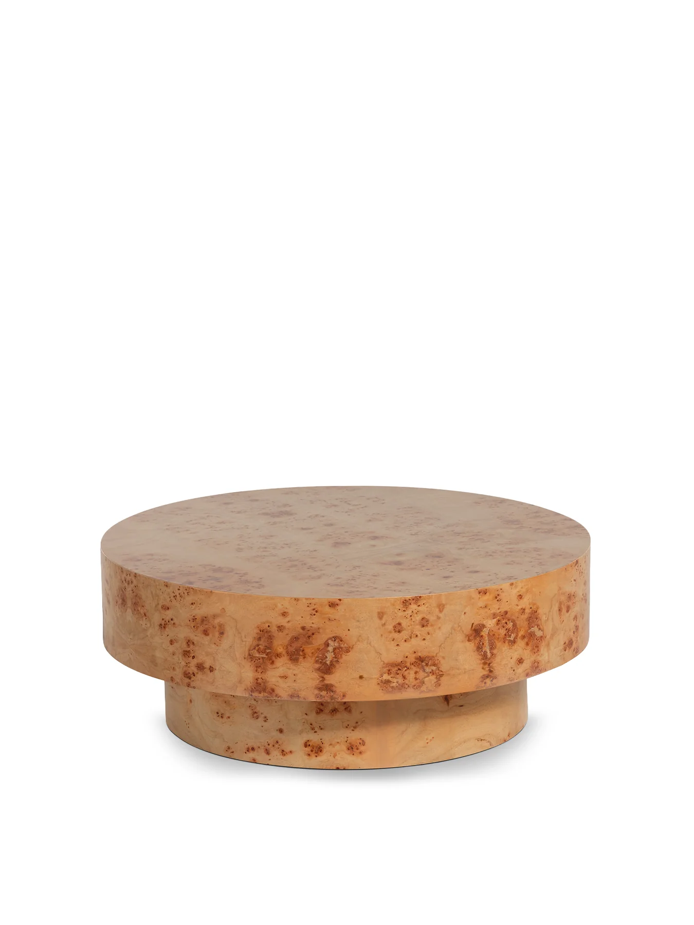 Castile Burl Veneer Coffee Table Natural