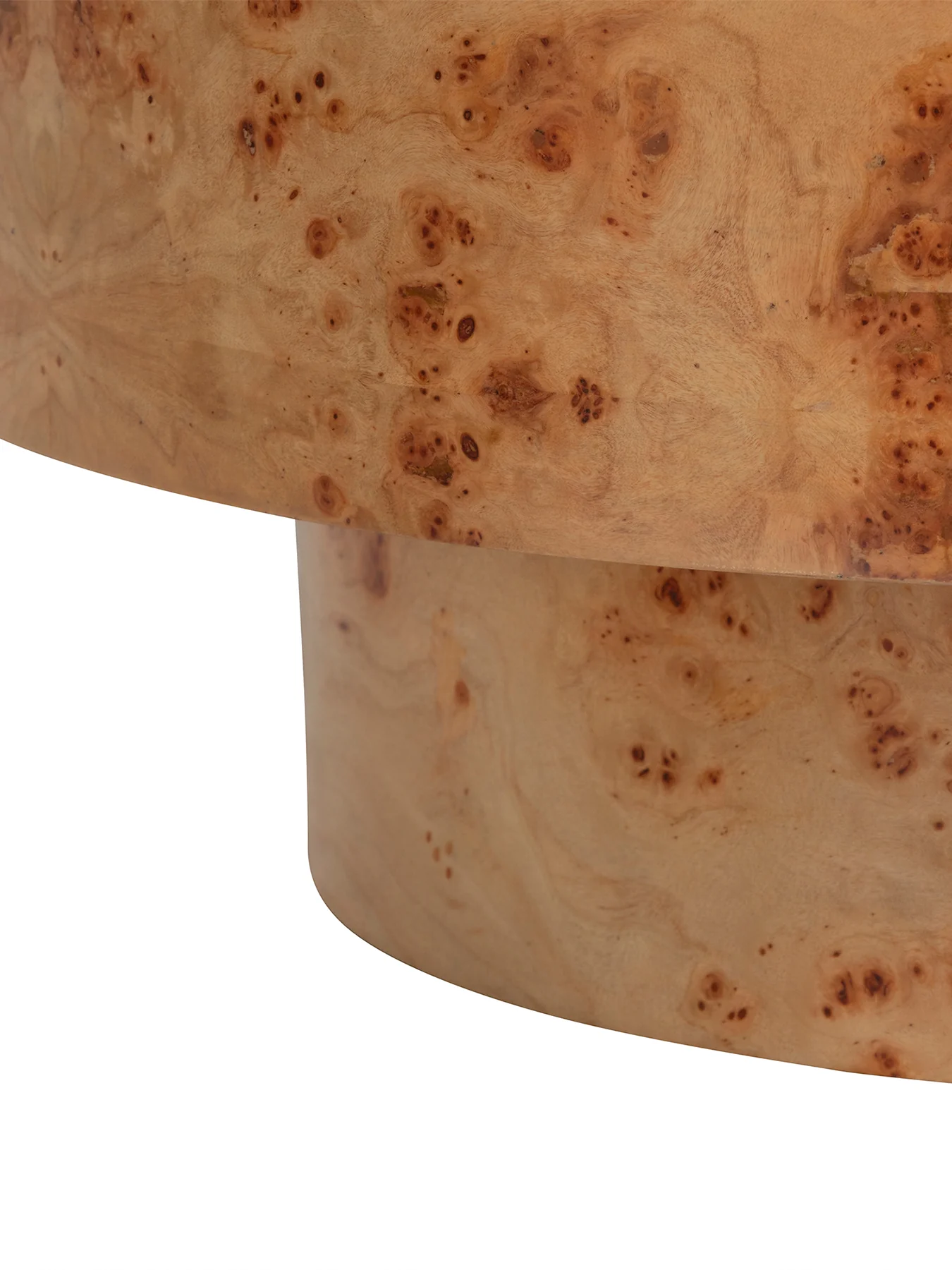 Castile Burl Veneer Coffee Table Natural - Image 4