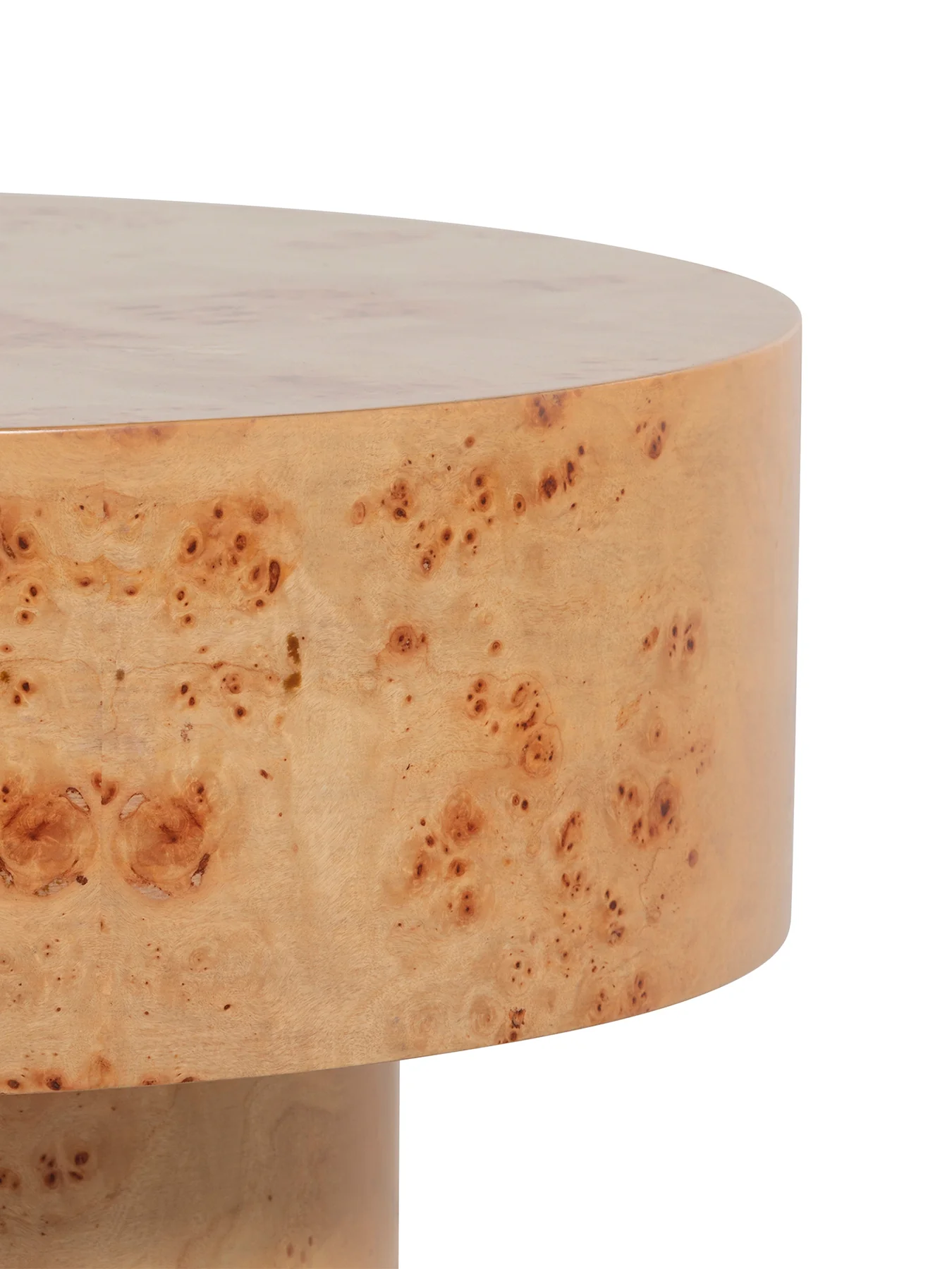 Castile Burl Veneer Side Table - Image 3