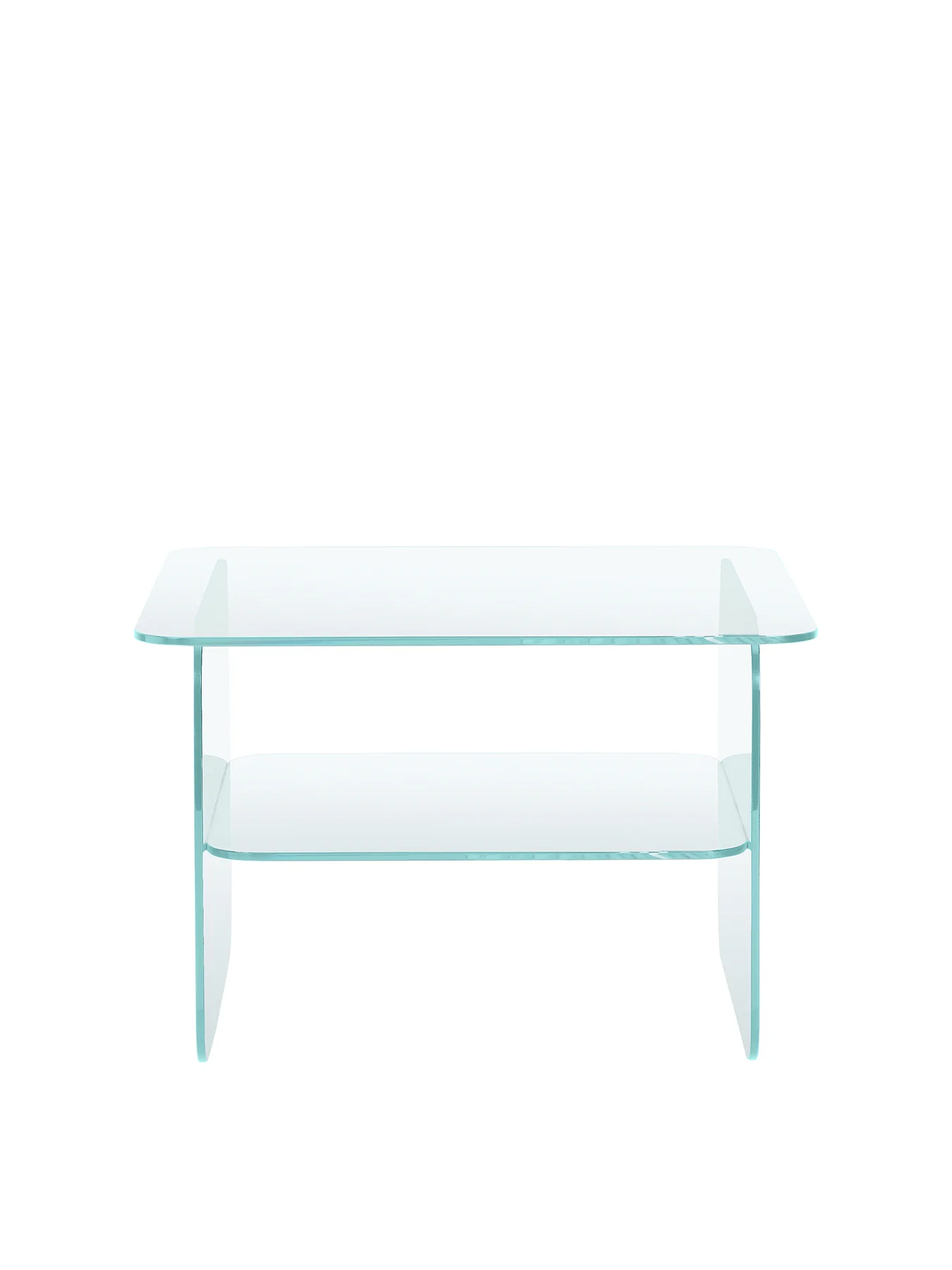 Chiaro Glass Square Side Table Clear - Image 2