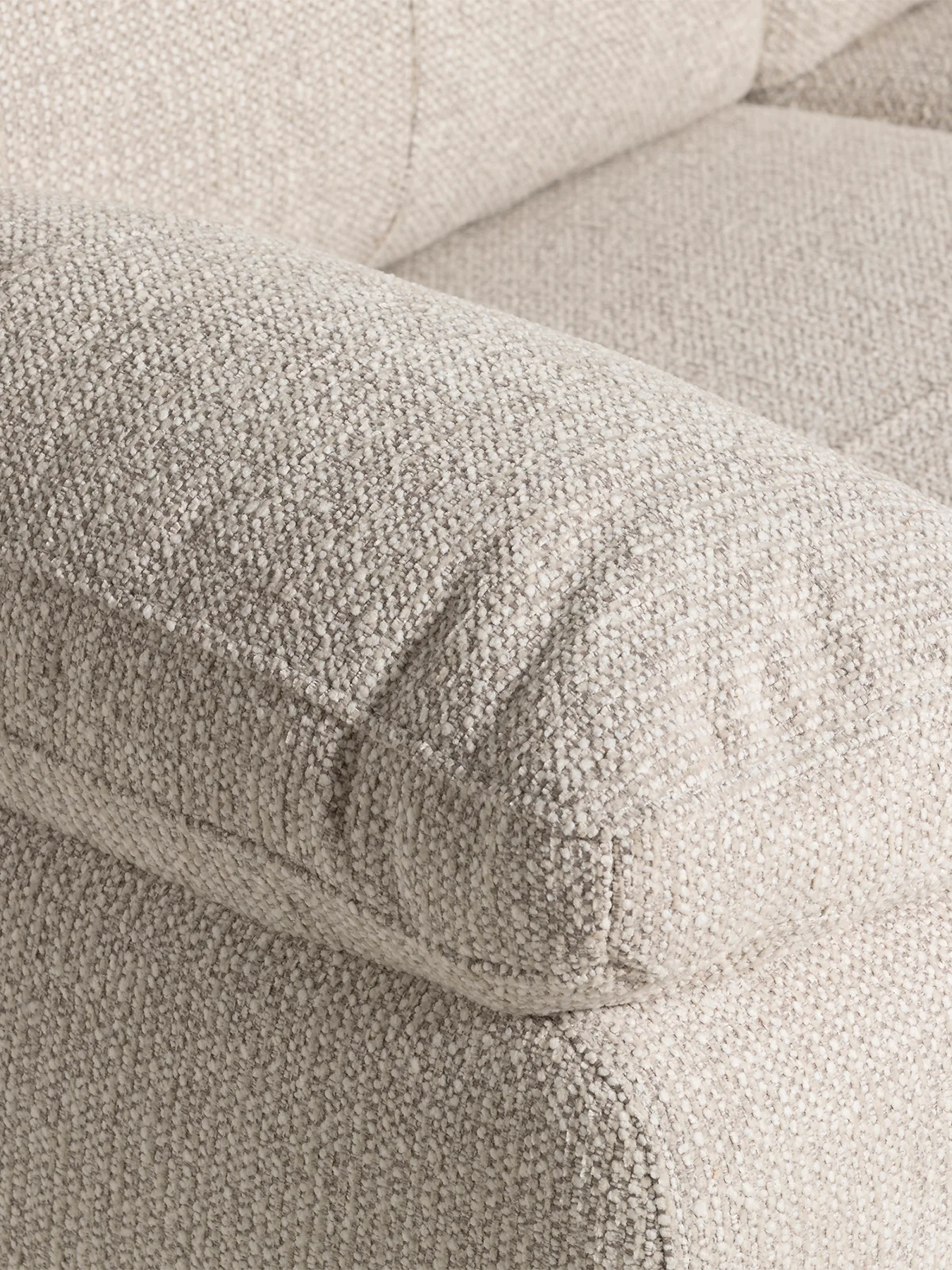Clark Cream Fabric 2 Seater Sofa - Image 4
