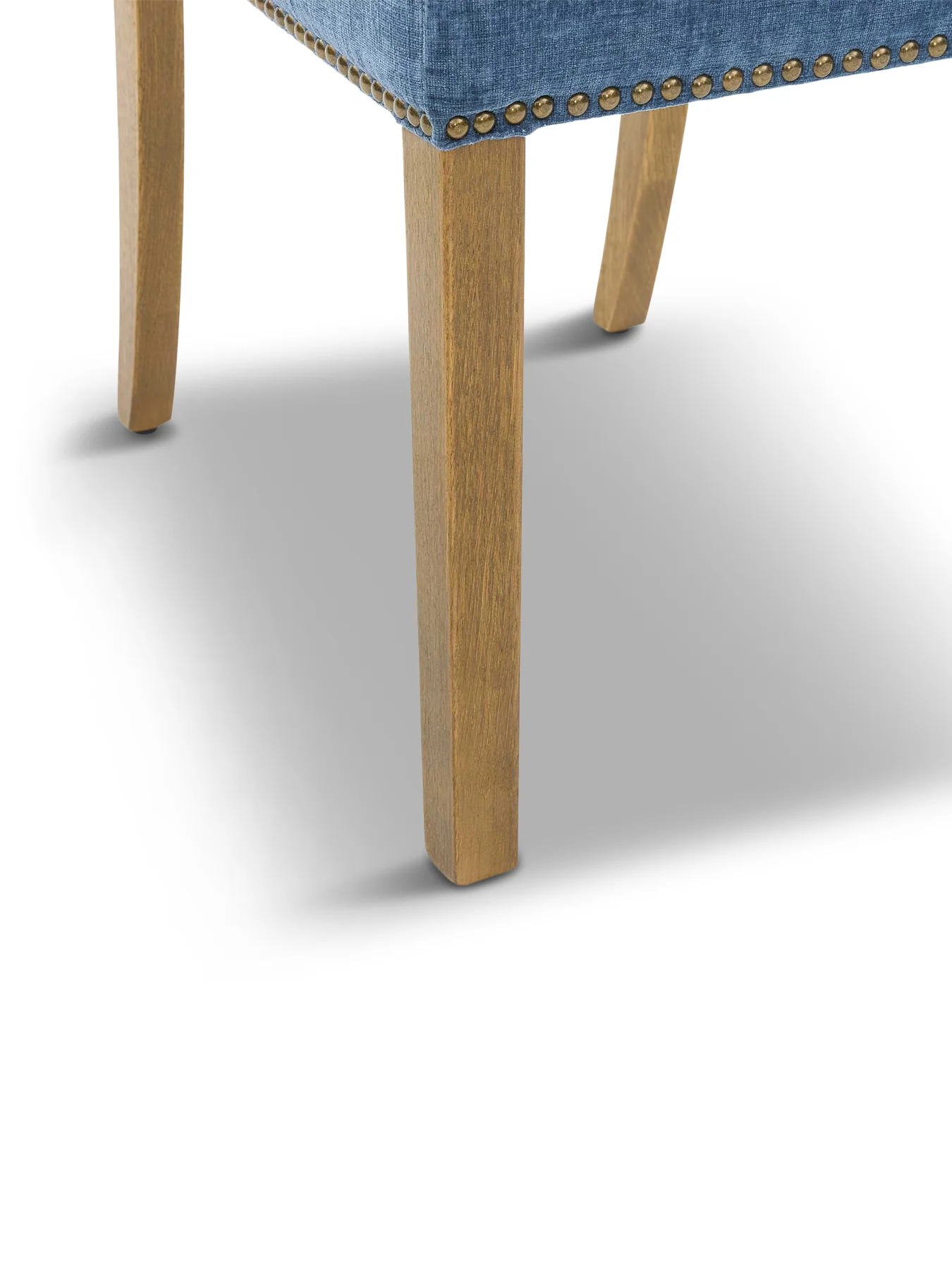 Gable Blue Fabric Dining Chair with Light Legs - Image 3