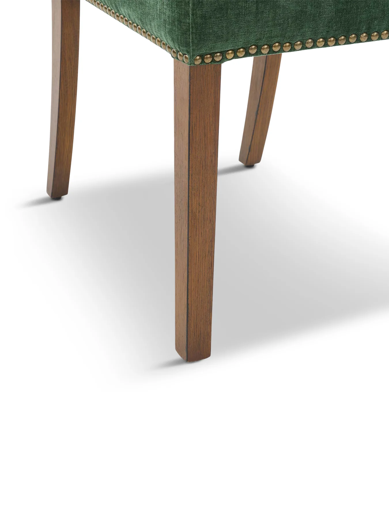 Gable Green Fabric Dining Chair with Dark Legs - Image 3