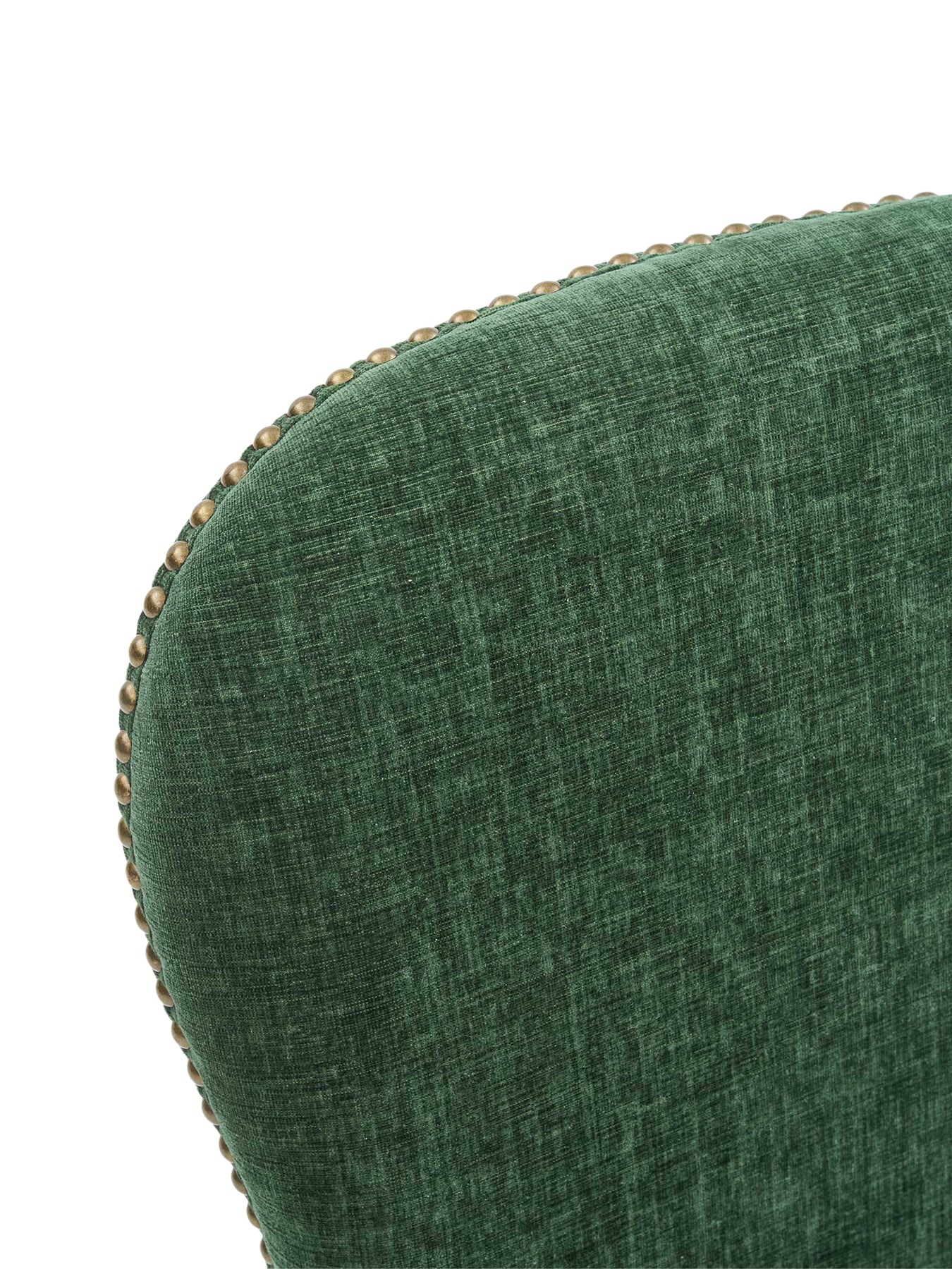 Gable Green Fabric Dining Chair with Light Legs - Image 3