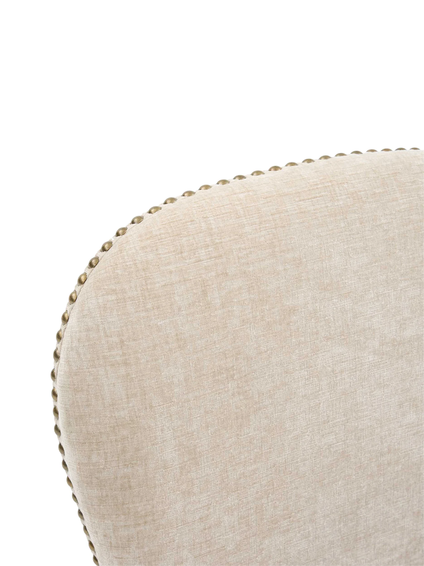 Gable Neutral Fabric Dining Chair with Light Legs - Image 3